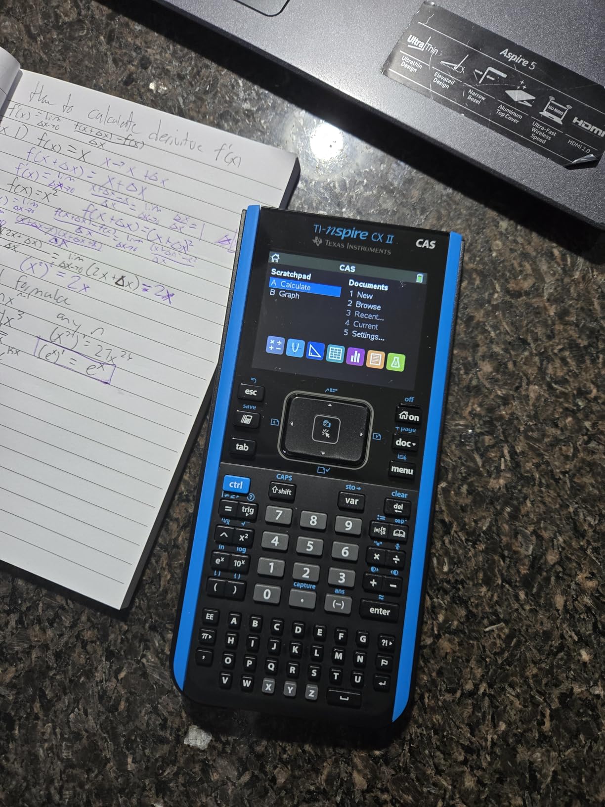 Texas Instruments TI-Nspire CX II CAS Color Graphing Calculator with Student Software (PC/Mac) | Powerful Computer Algebra System; Computer Software included customer photo 1
