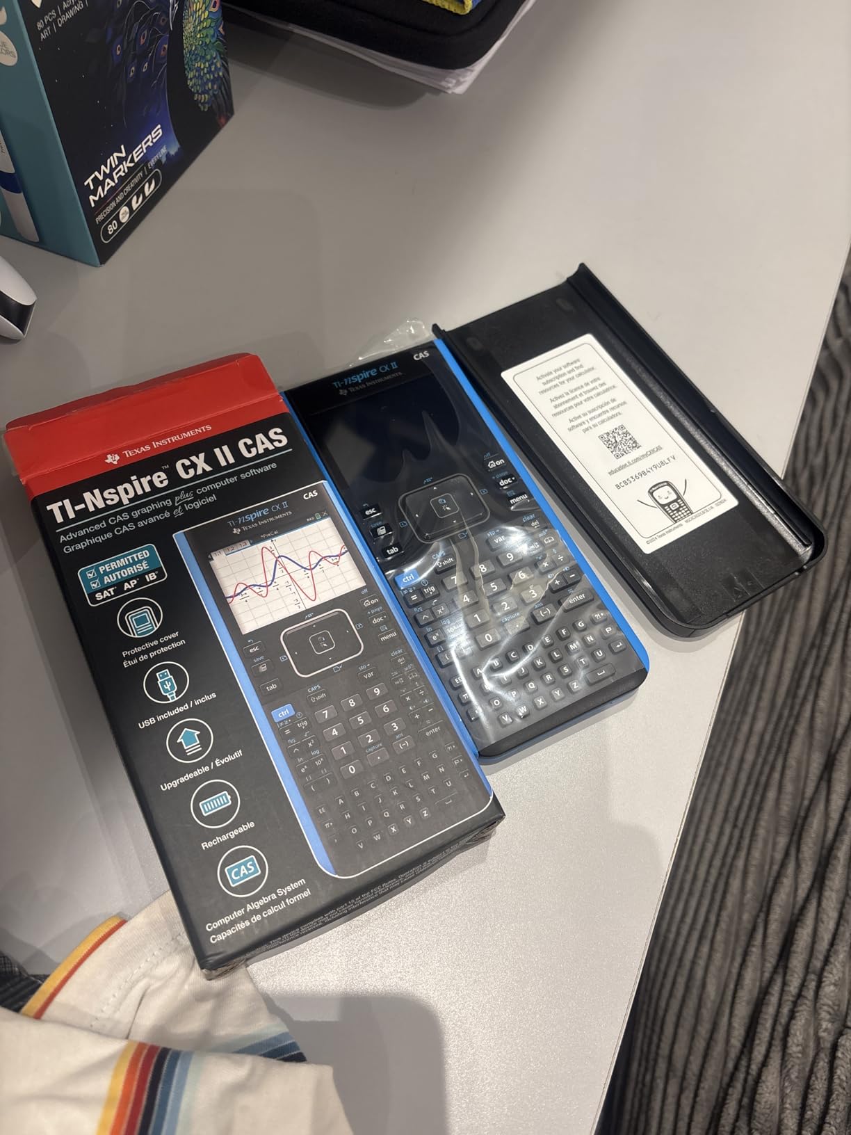 Texas Instruments TI-Nspire CX II CAS Color Graphing Calculator with Student Software (PC/Mac) | Powerful Computer Algebra System; Computer Software included customer photo 2