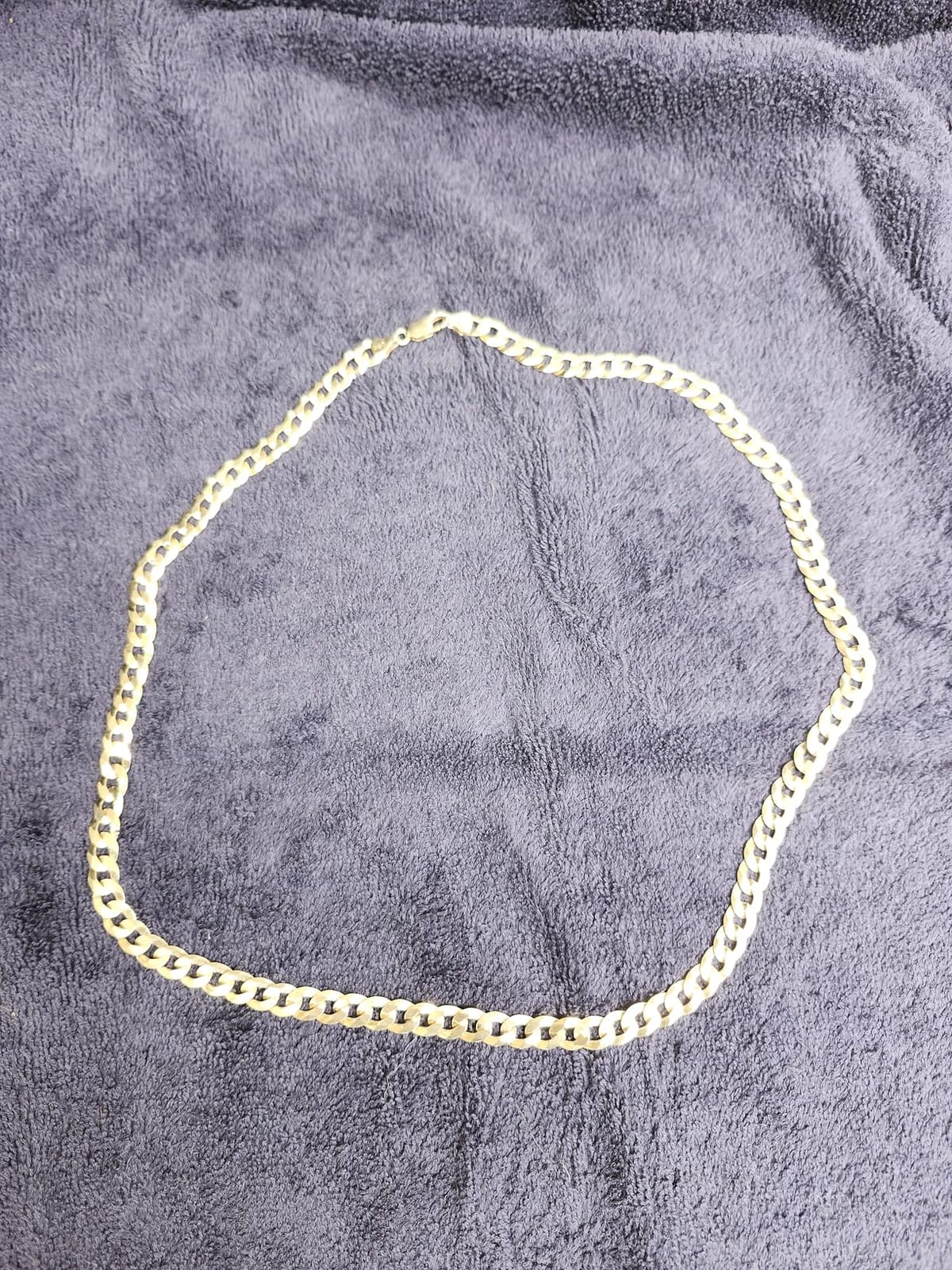 Miabella 18K Gold Plated 925 Sterling Silver Cuban Link Chain Men Necklace customer photo 1