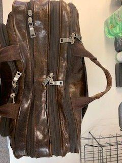 Augus Genuine Leather Briefcase for men, Business Travel Laptop Bag, Brown customer photo 1