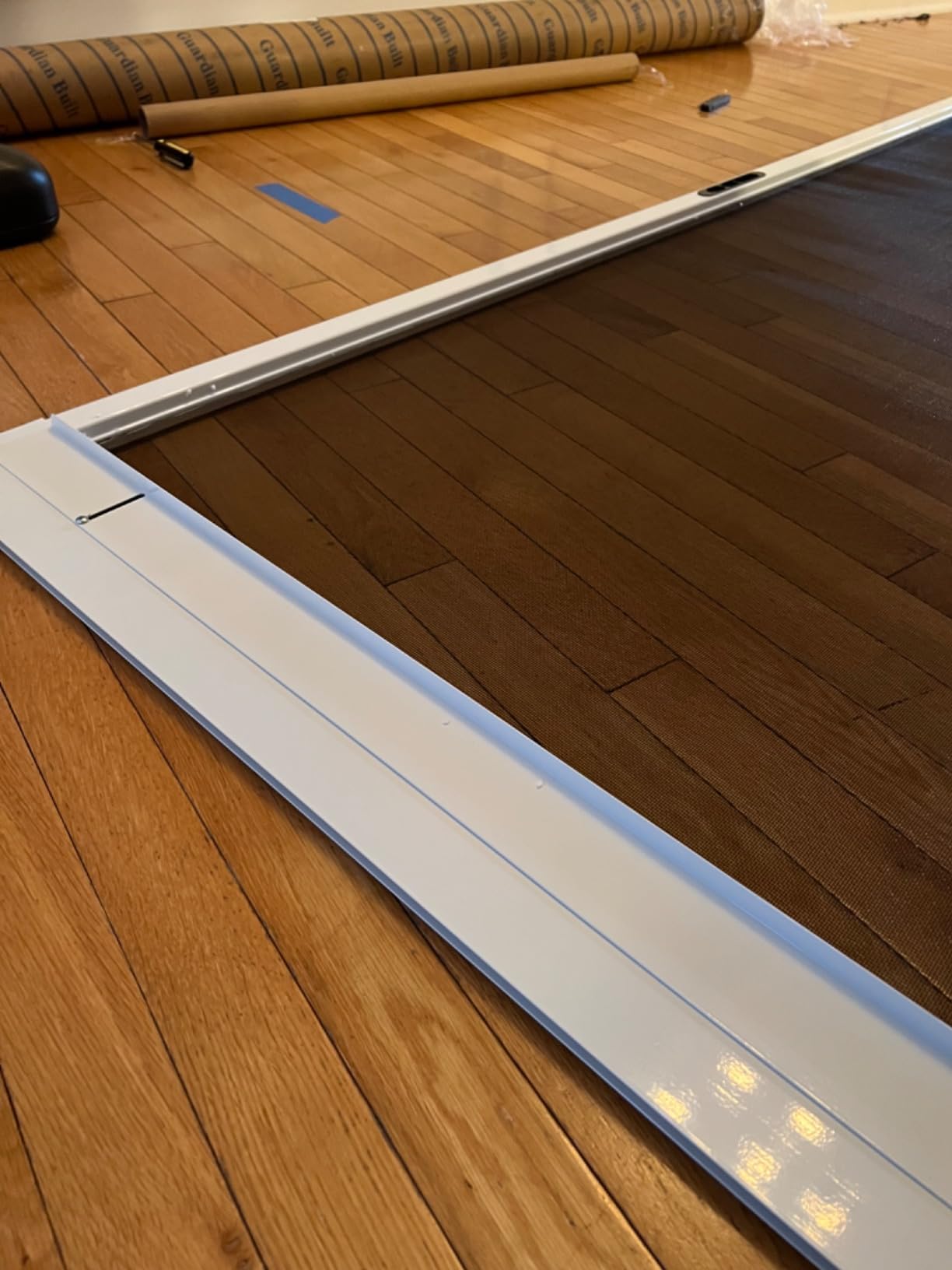 K.D. Heavy Duty Aluminum Sliding Patio Screen Door Kit - 2.5