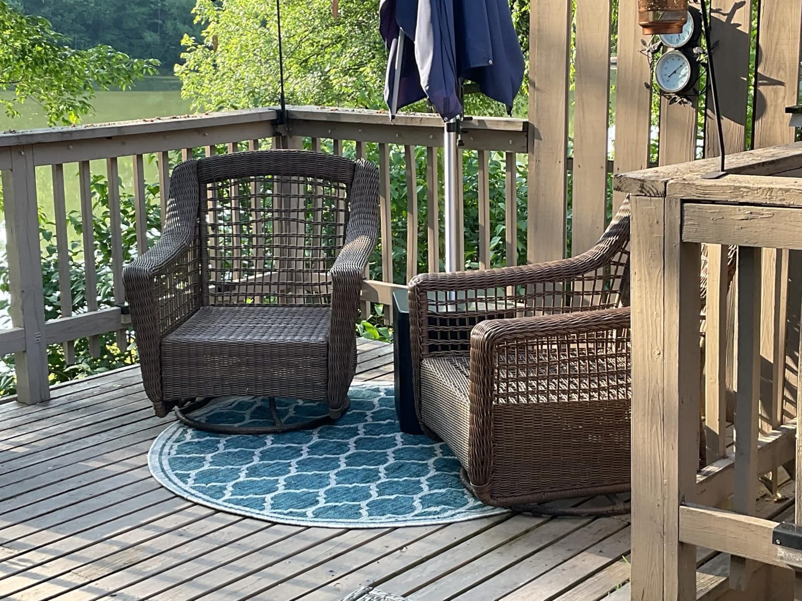 JONATHAN Y Moroccan Trellis Indoor Outdoor Area Rug 5X8 Espresso/Taupe, Trebol Textured Weave for Backyard, Patio, Porch, Easy-Cleaning, High Traffic, Pet-Friendly, Non-Shedding customer photo 2
