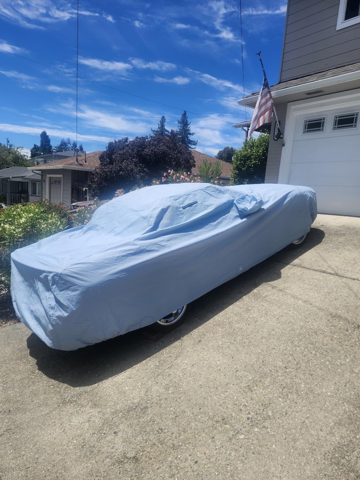 Custom Fit [1964-1968 Ford Mustang] Premium Car Cover | Waterproof All Weather Automobiles Hail UV Sun Rain Snow Dust Protection Full Exterior Covers for Outdoor Indoor (Sky Gray) customer photo 1