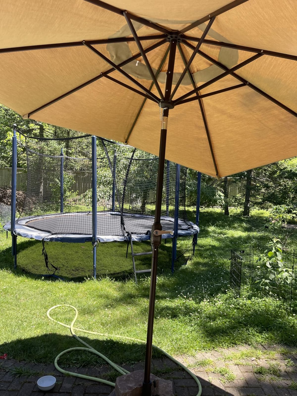 EliteShade USA 10-Year-Non-Fading 9Ft Market Patio Umbrella, UPF 50+ UV Protection Performance Sun Umbrella, Heavy Duty Commercial Grade Outdoor Table Umbrella with Crank & Tilt, Windproof Vented Top customer photo 2