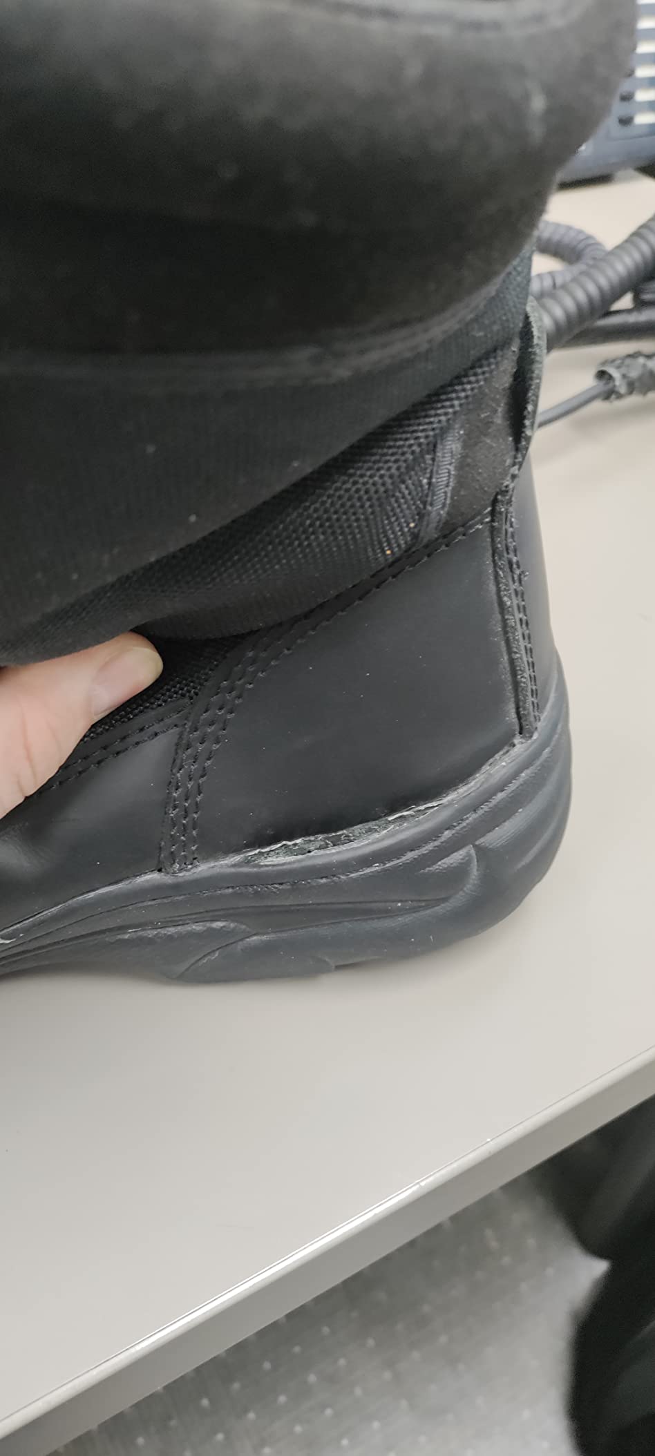 NORTIV 8 Men's Military Tactical Work Boots | Side Zipper Leather Motorcycle Combat Boots customer photo 2