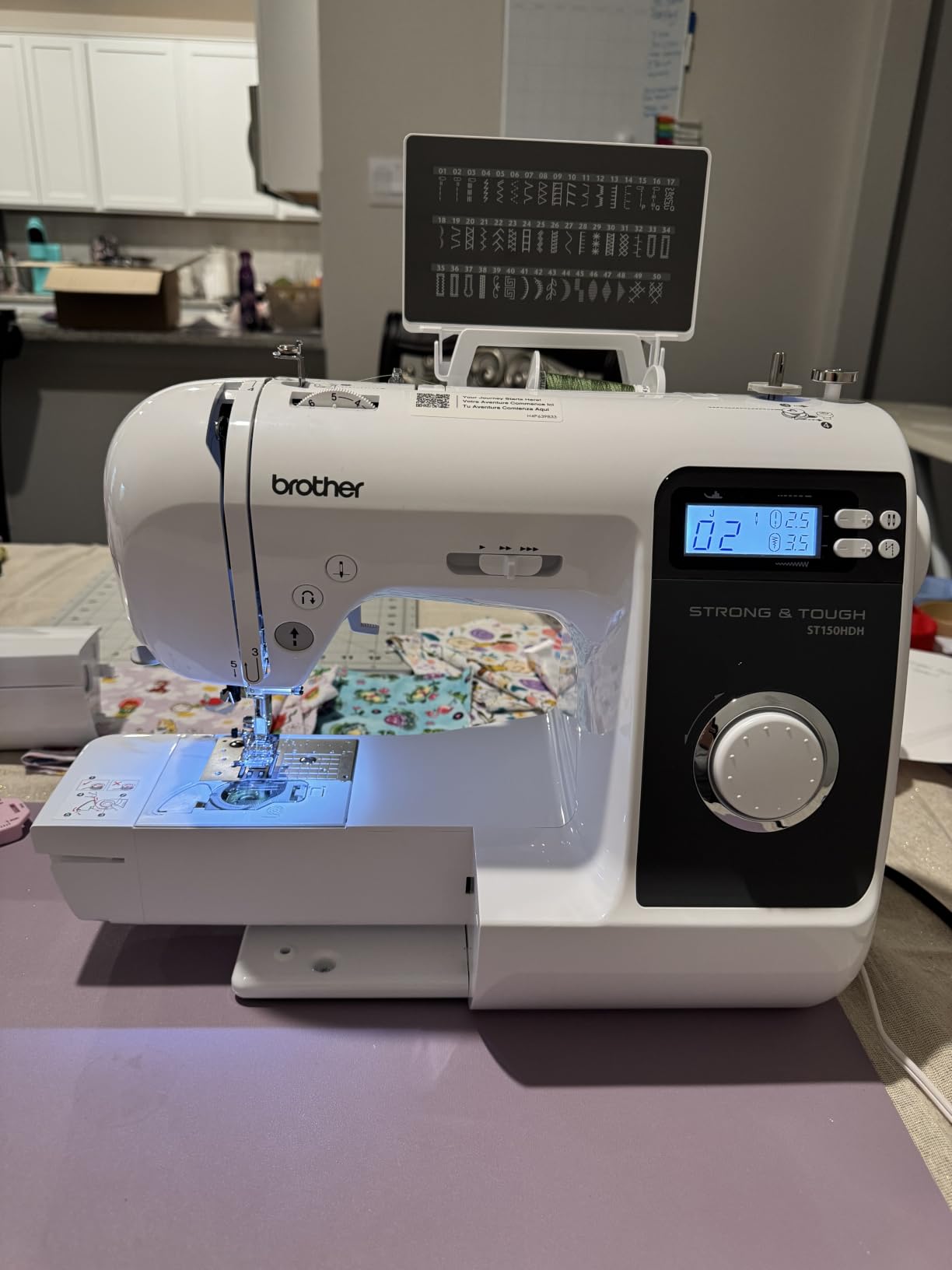 Brother ST150HDH Strong and Tough Sewing Machine, 50 Built-in Stitches, Heavy-Duty for Leather and Thick Fabrics customer photo 1