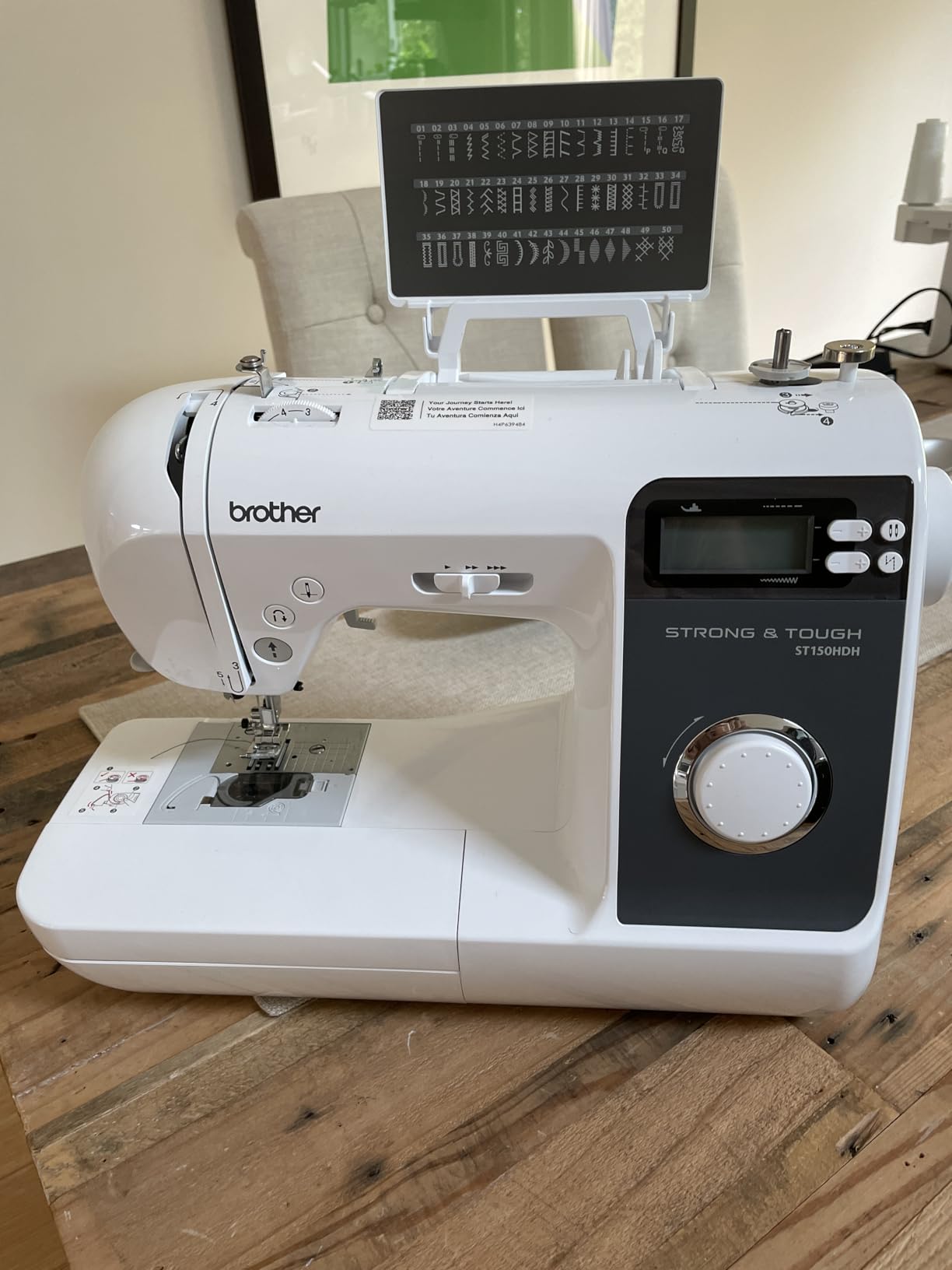 Brother ST150HDH Strong and Tough Sewing Machine, 50 Built-in Stitches, Heavy-Duty for Leather and Thick Fabrics customer photo 2