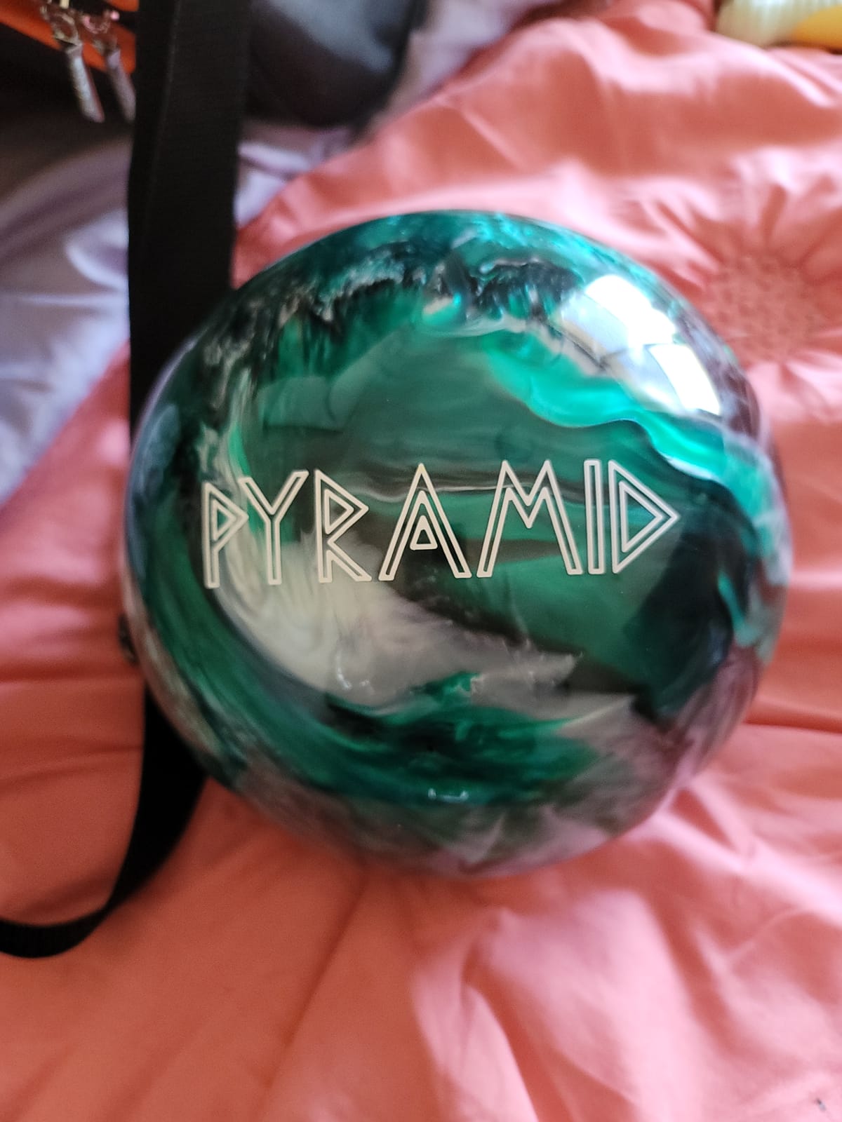 Pyramid Path Polyester Bowling Ball | Customizable with Basic Drilling Options - Great for Spare Shooting, League, Recreational, Straight Bowlers customer photo 1
