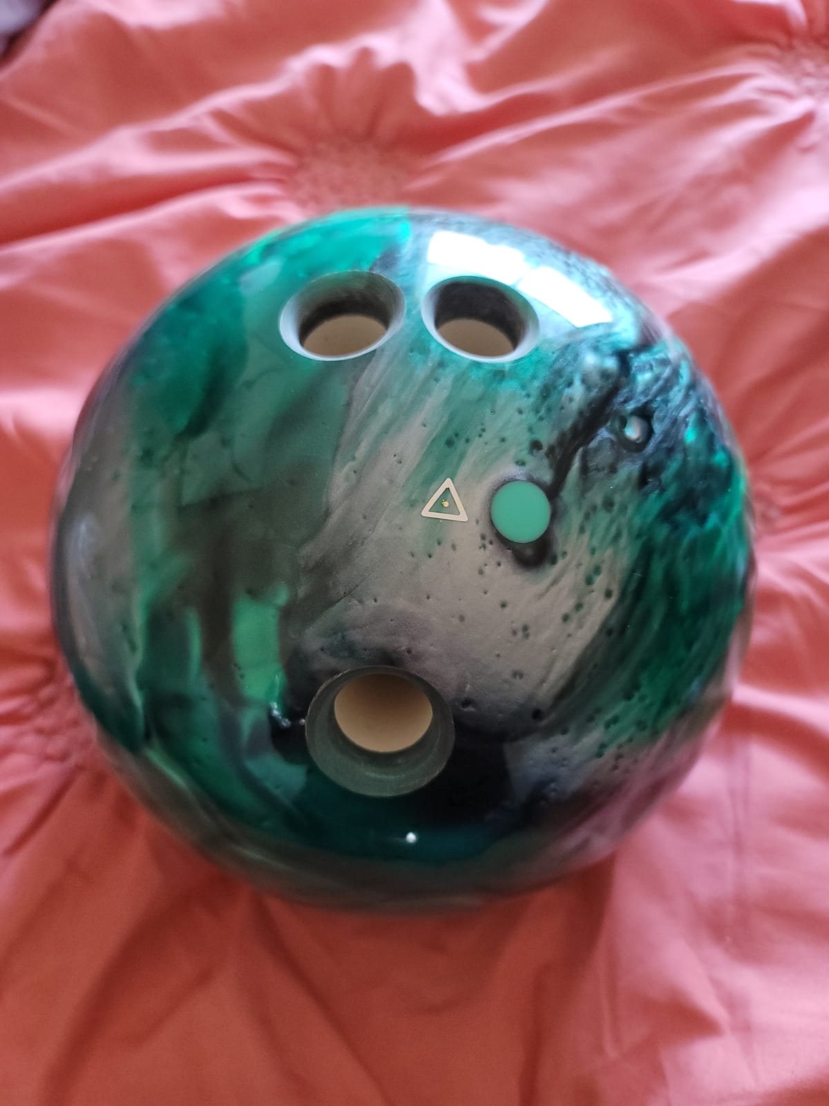 Pyramid Path Polyester Bowling Ball | Customizable with Basic Drilling Options - Great for Spare Shooting, League, Recreational, Straight Bowlers customer photo 2