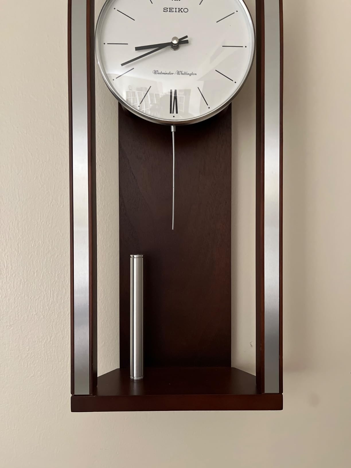 SEIKO Modern & Sophisticated Wall Clock with Pendulum and Dual Chimes customer photo 1