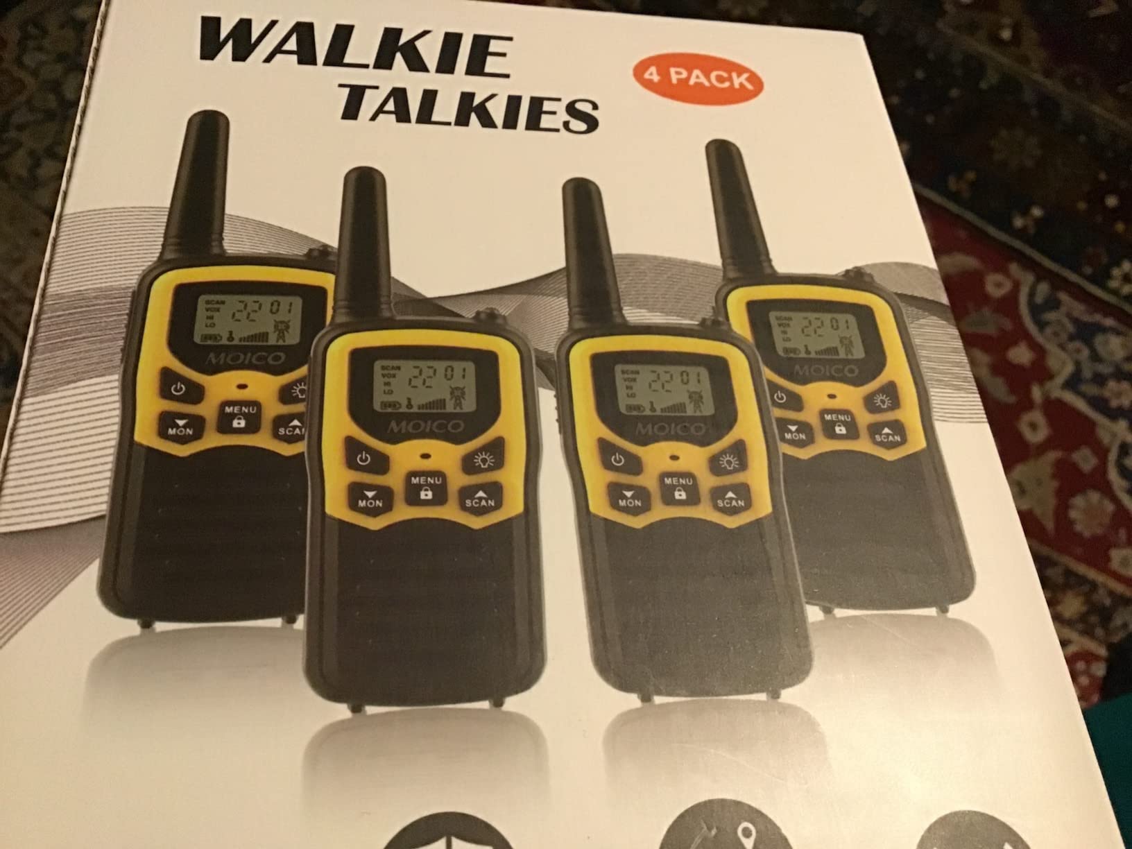 MOICO Walkie Talkies, Two-Way Radios for Adults with 22 FRS Channels Camping customer photo 2