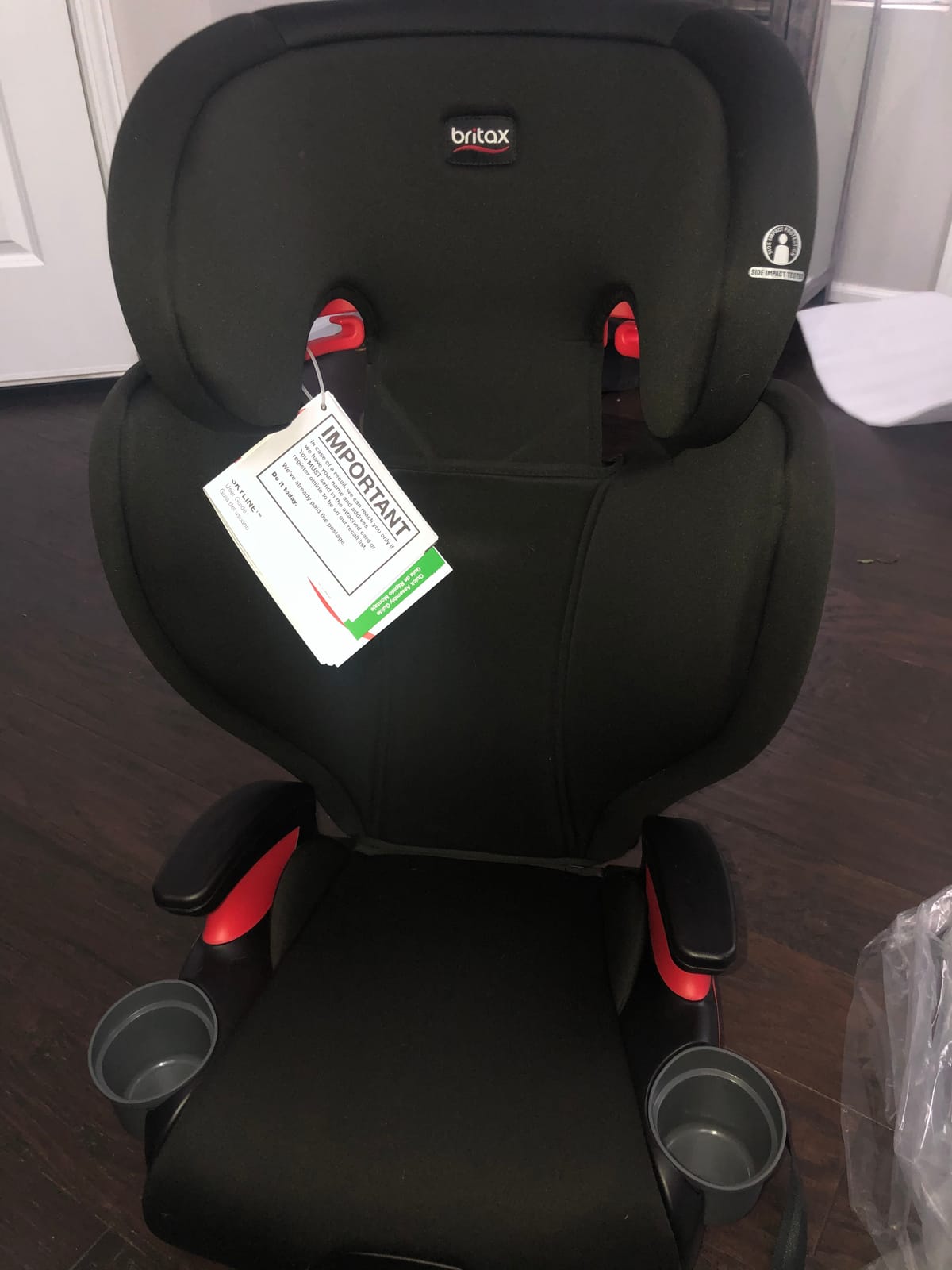 Britax Skyline 2-Stage Belt-Positioning Booster Car Seat, Dusk - Highback and Backless Seat, 10-Position Headrest & Quick-Push Lower Connectors customer photo 2