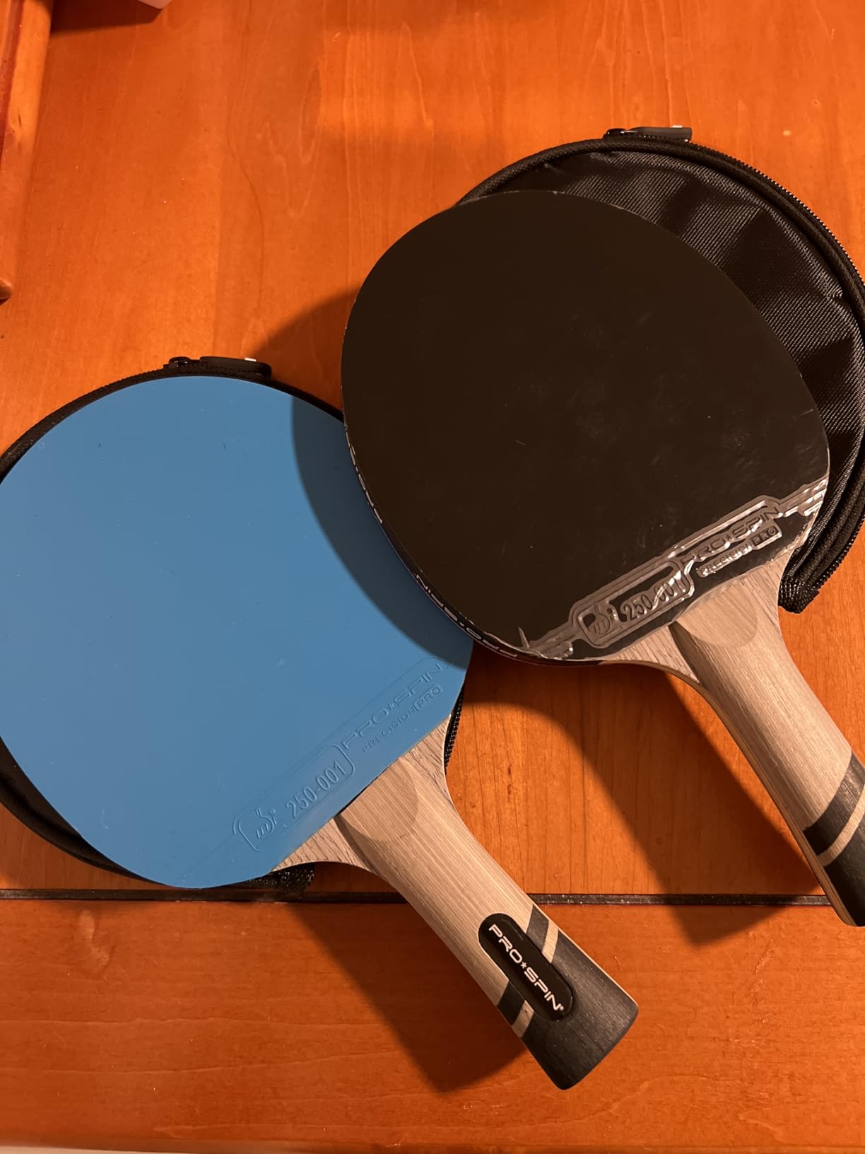 PRO-SPIN Ping Pong Paddles - ITTF Approved Professional Table Tennis Rackets with Carbon Fiber for Superior Control | 7-Ply Blade, Premium Rubber, 2.0mm Sponge customer photo 2