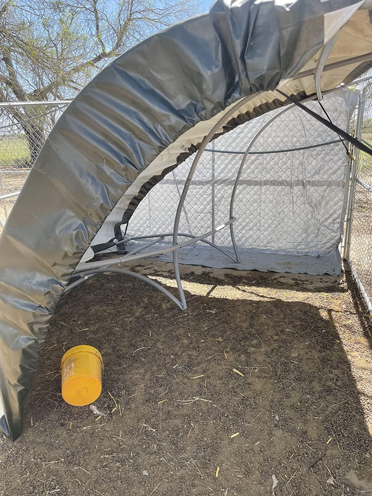 ShelterLogic 8' x 10' x 5' Small Round Livestock and Agricultural Storage and Shade Shelter Kit customer photo 1