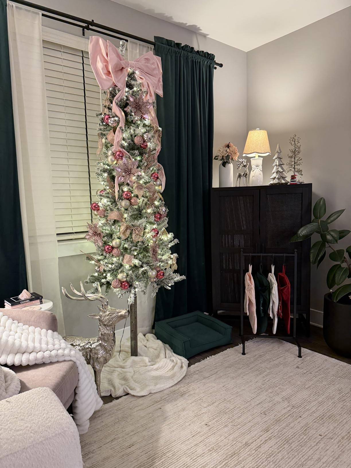 Best Choice Products Pencil Christmas Tree 6ft Pre-lit Alpine Slim Holiday Decoration, Lighted Skinny Décor LED Lights, Metal Stand customer photo 2