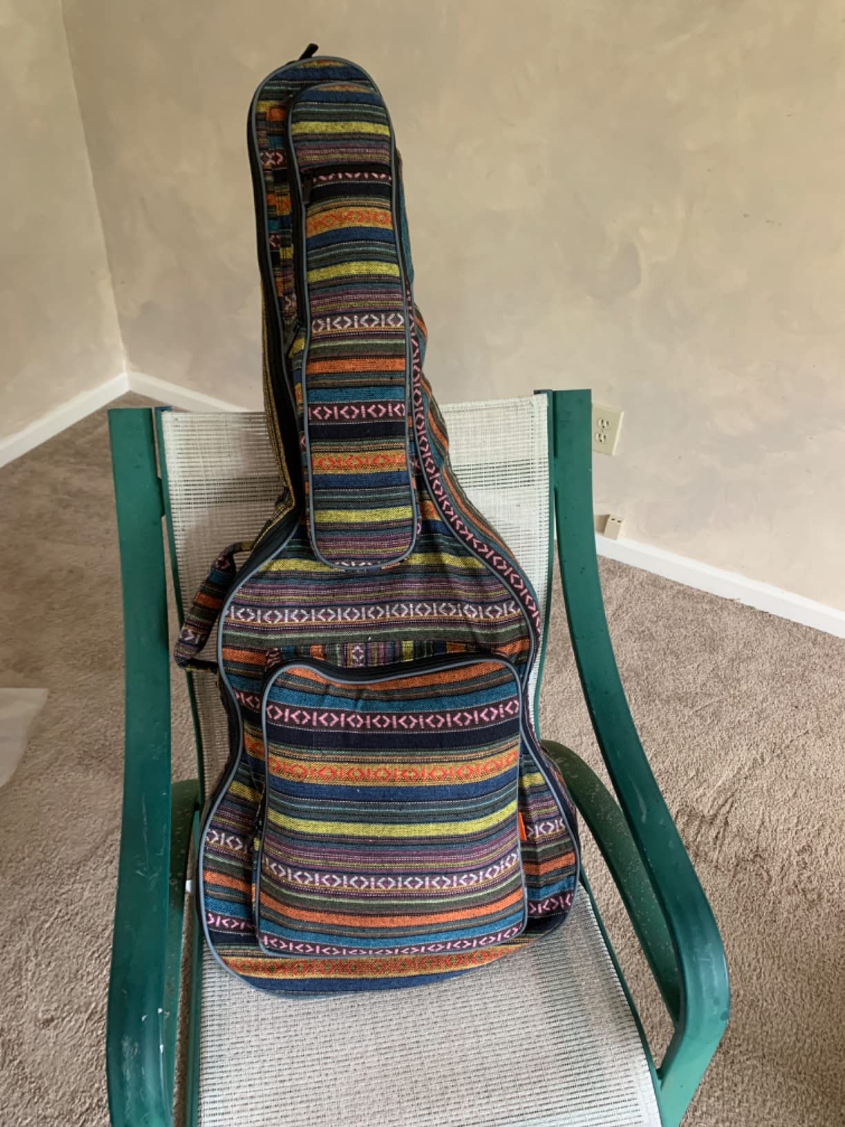 CAHAYA Acoustic Guitar Bag with Neck Cradle Bohemian Vintage Guitar Case 0.65in Thick Sponge Padded Guitar Case for 40 41 42 In Acoustic Classical Guitars CY0186 customer photo 1