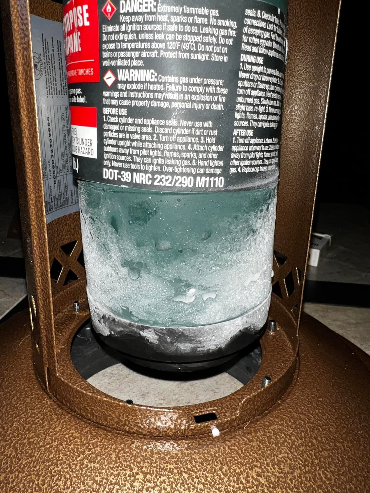 BALI OUTDOORS Portable Patio Heater | Outdoor Propane Table Top Heater, Bronze customer photo 1