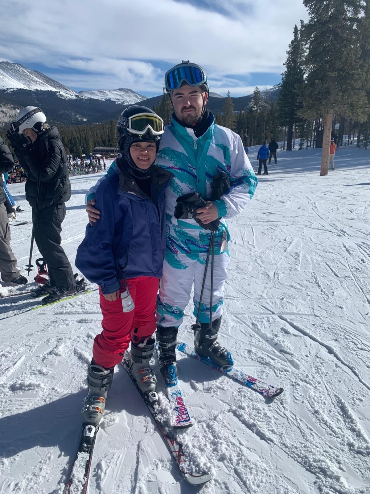 5th Element 99cm Ski Blades, Ski Boards, Snowblades | Adjustable Non-Release Bindings -Twin Tip Freestyle Mini Skis Short Skis - for Tricks, All Mountain customer photo 1