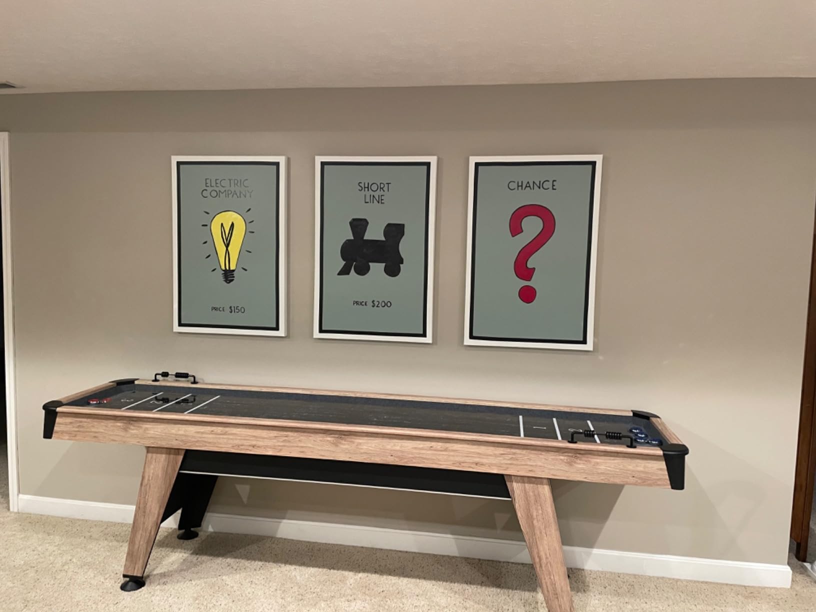 Barrington 9ft Shuffleboard Table with Scratch-Resistant Playfield and 8 Puck Set customer photo 1