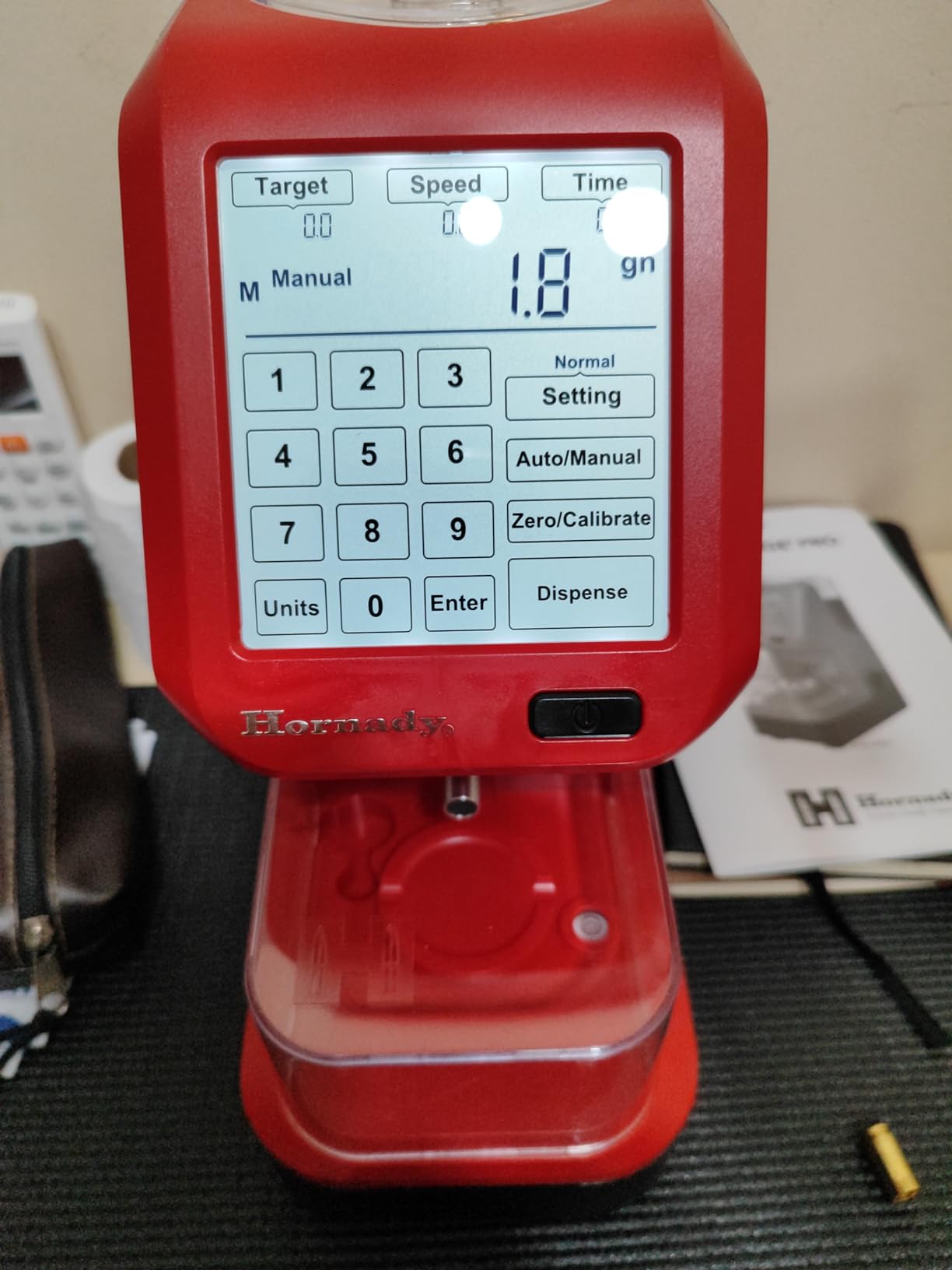 Hornady Auto Charge Pro Powder Measure - Precise Powder Measuring and Dispensing, Accurate to 0.1 Grain - Features Customizable Trickle Speeds, Back-Lit Touch Screen and Built-In Bubble Level customer photo 2