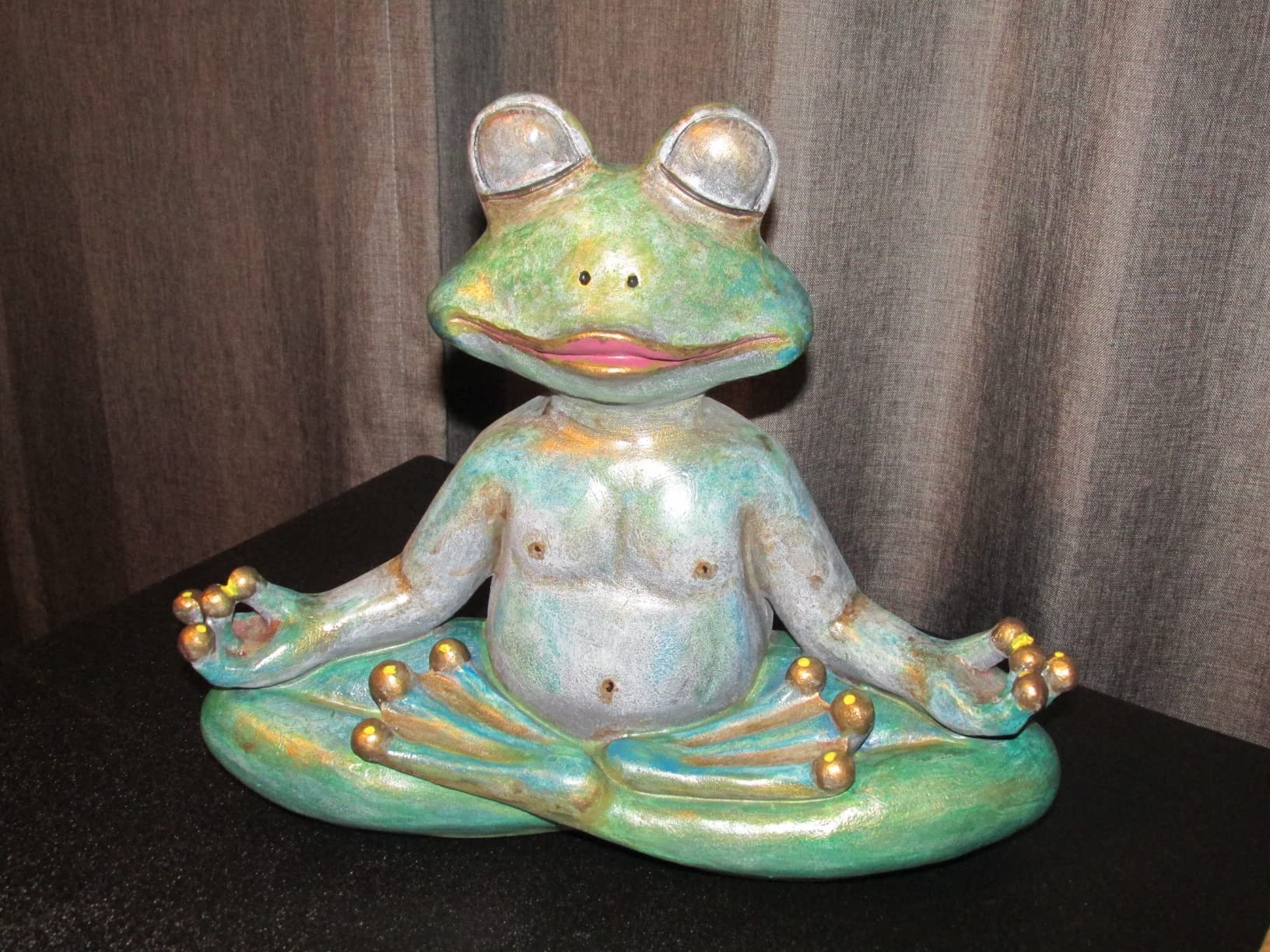 Goodeco Meditating Yoga Frog Statue - 12.5