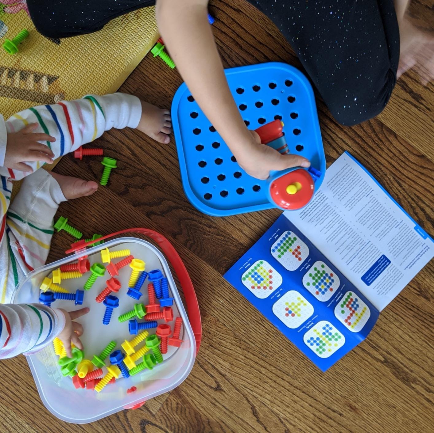 Educational Insights Design & Drill Bolt-It Bucket - Construction Toys & Toddler Tools, Kids Tool Set with Real Electric Drill Toy, Take Apart STEM Set, Building Kits and Gifts for Ages 3+ customer photo 1
