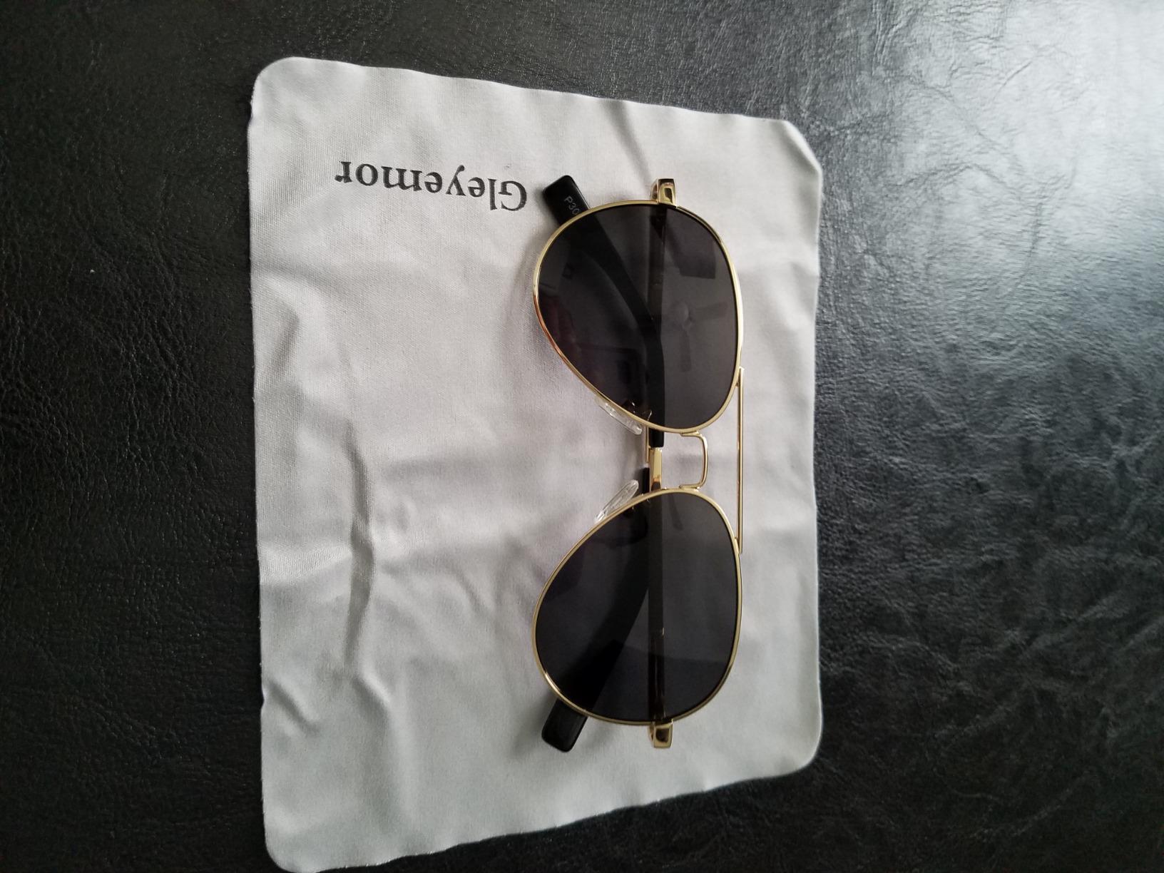 Gleyemor Polarized Aviator Sunglasses for Small Narrow Face Women and Men customer photo 1