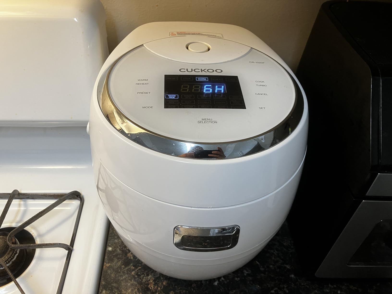 CUCKOO Micom Fuzzy Logic Rice Cooker, 20-Cup Cooked, White, CR-1020F customer photo 1