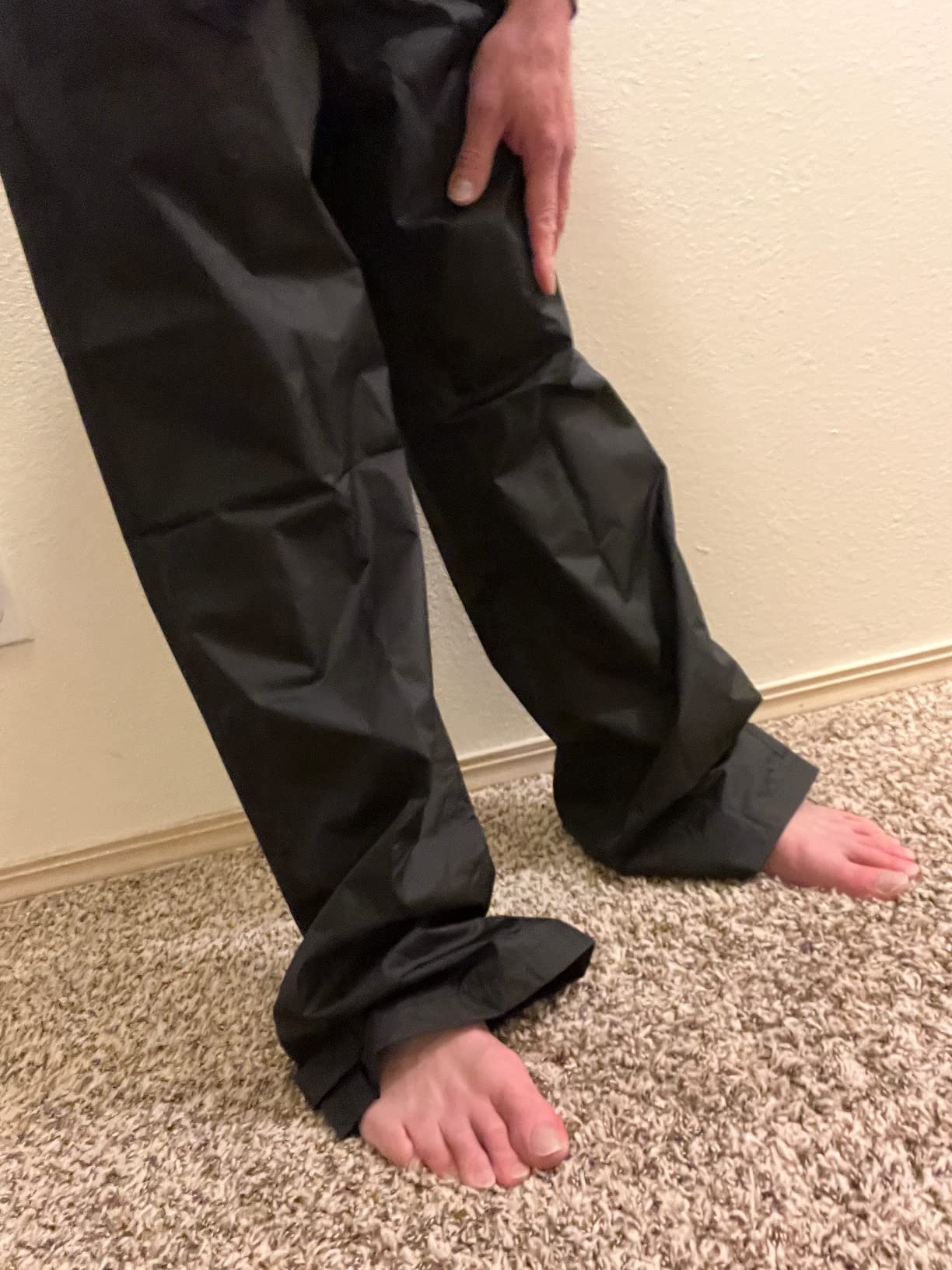 Acme Projects Men's Waterproof Rain Pants Breathable Lightweight Hiking Golf Fishing Shell 10000mm/3000g Tapped Seam Outdoor customer photo 2