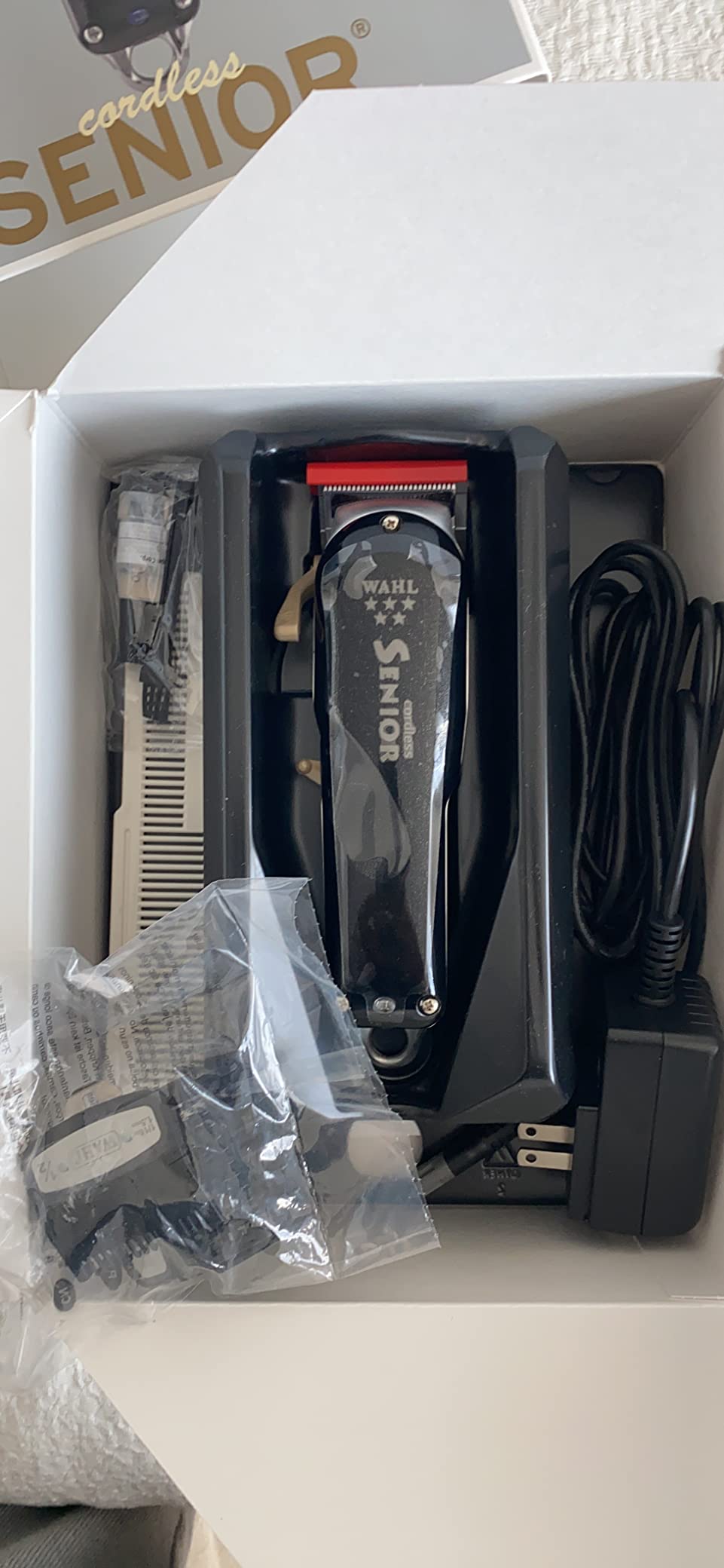 Wahl Professional 5 Star Cordless Senior Clipper, Metal, Model 08504-400 | Precision Fade Blades with Zero-Overlap 2191 Blade & Rotary Motor for Tapers & Blends, 80 Min Runtime, Lithium-Ion customer photo 2