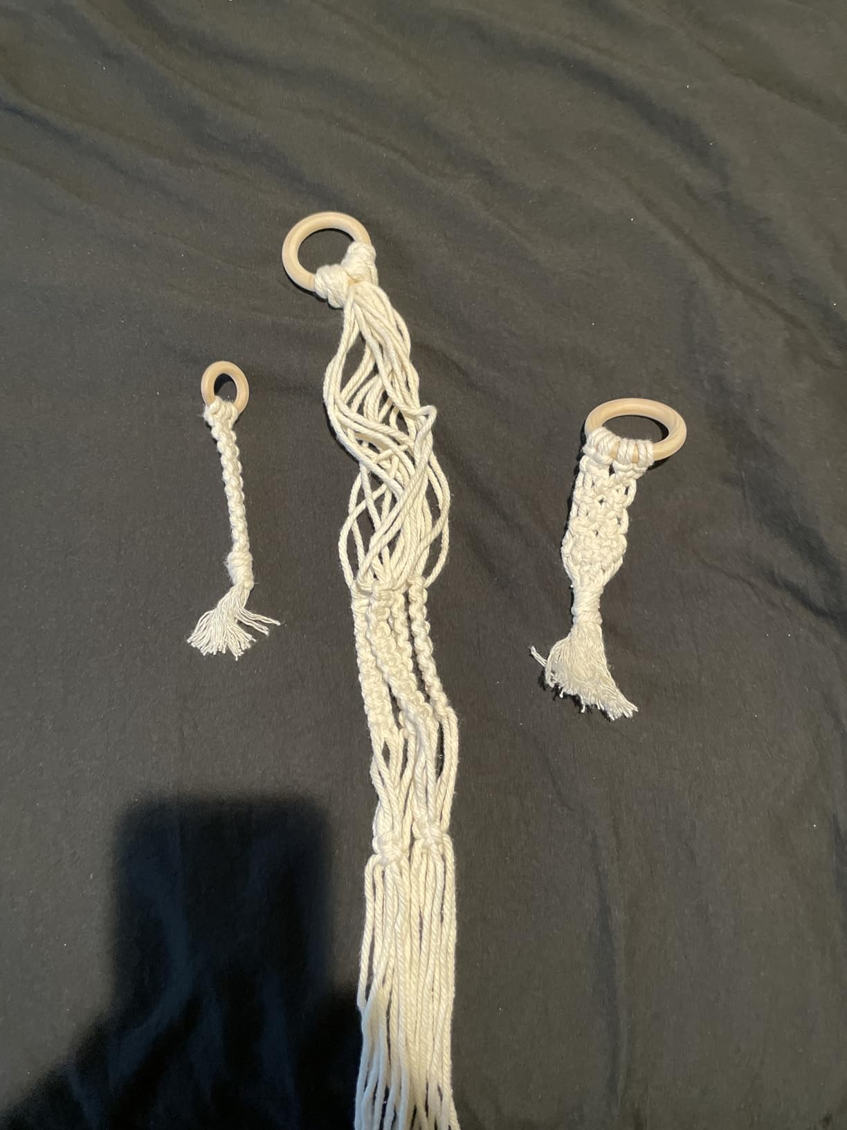 Easy Macrame Kits for Adults Beginners with Instruction Book | Supplier Wood Beads,Rings,Wooden Dowel for Macrame Plant Hangers ,Boho Wall Hanging for Starters Christmas Crafts for Adults customer photo 2