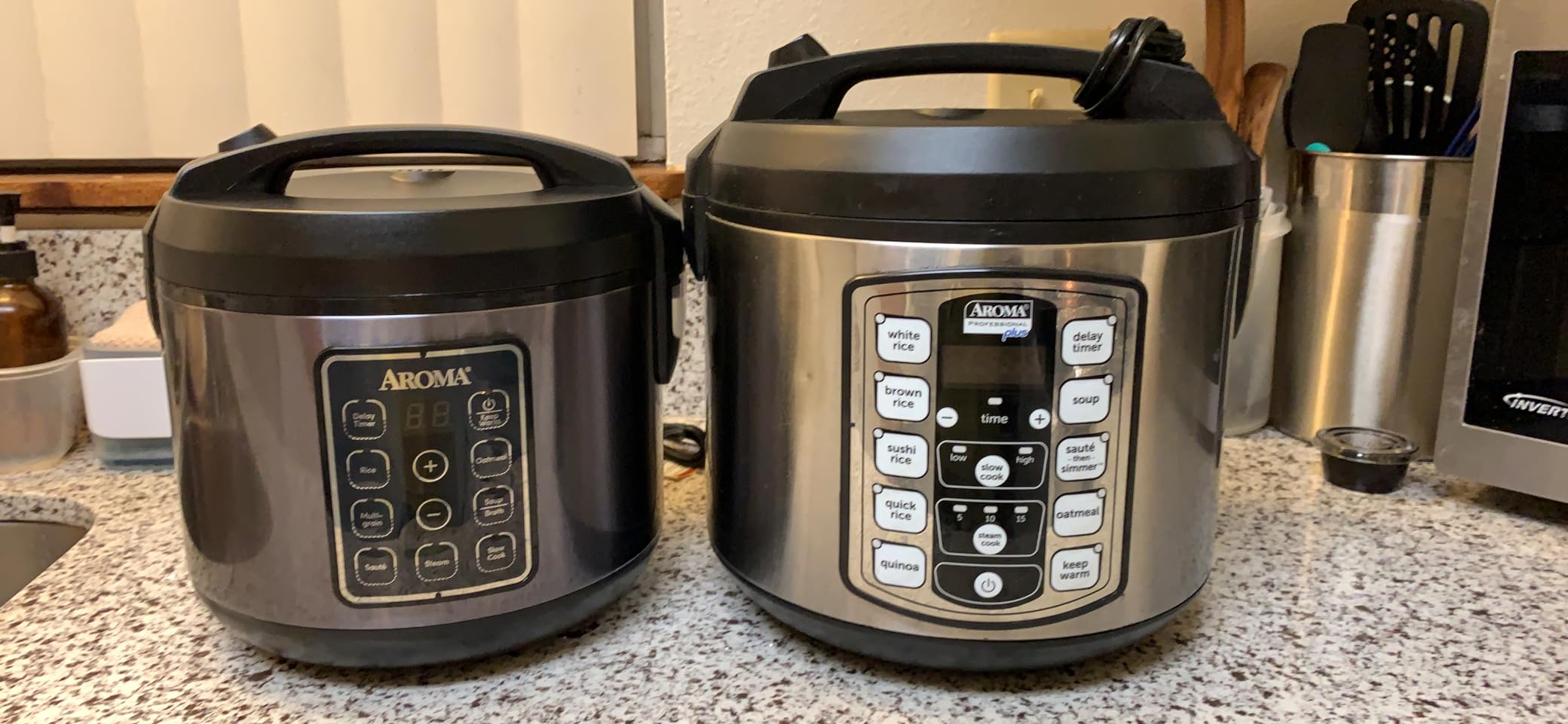 Aroma Housewares ARC-994SB Rice & Grain Cooker Slow Cook, Steam, Oatmeal, Risotto, 8-cup cooked/4-cup uncooked/2Qt, Stainless Steel customer photo 1