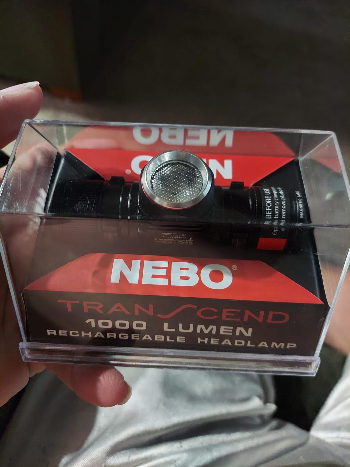 NEBO Transcend Rechargeable Headlamp | 1000 Lumens, 5 Light Modes, Detachable Magnetic Work Light, Water Resistant, Bright LED Headlight for Hiking & Camping customer photo 1