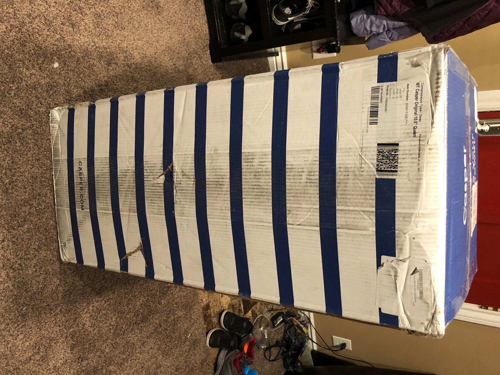 Casper Sleep Original Foam Queen Mattress - Medium Firm Feel with Zoned Support - Motion Isolation - Breathable, Cooling Memory Foam - 100-Night Trial - CertiPUR-US customer photo 1