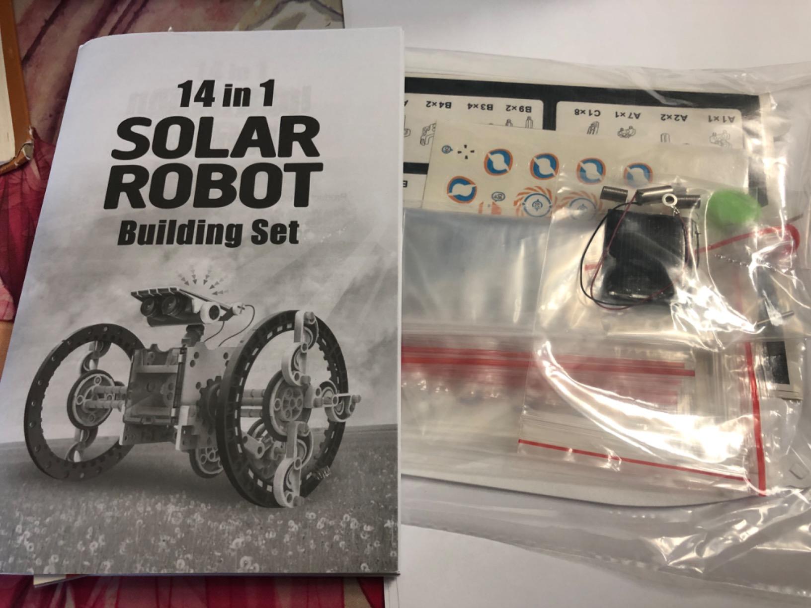 Solar Robot Kit, 14-in-1 STEM Building Toy for Kids DIY Science Robotic Set | Solar or Battery Powered Robot Building Kit, Educational STEM Robotic Toys for Kids Ages 8-12 Science Construction Gift customer photo 2