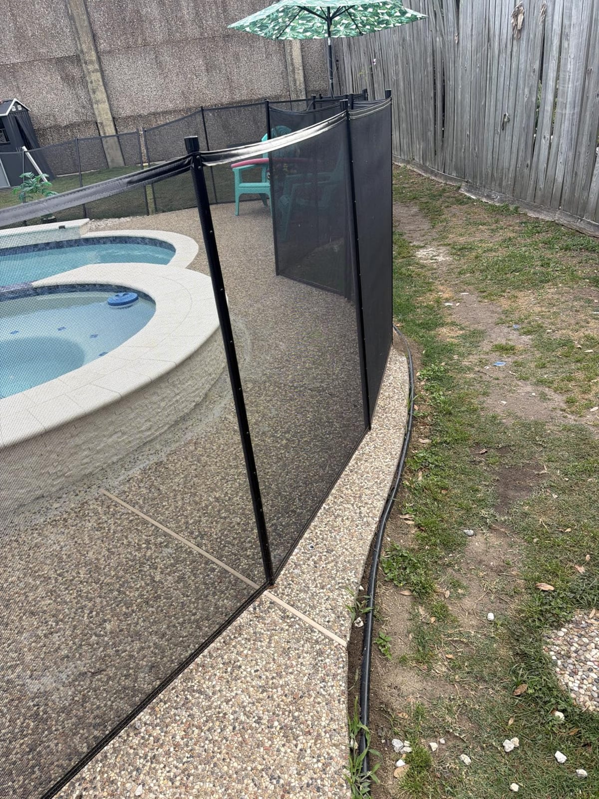 VINGLI Pool Fence 4Ft x 96Ft, Swimming Safety Fencing for Inground Pools | Safety barrier fencing for kids & pets, mesh pool fence prevents accidental access, weather-resistant black fence customer photo 2