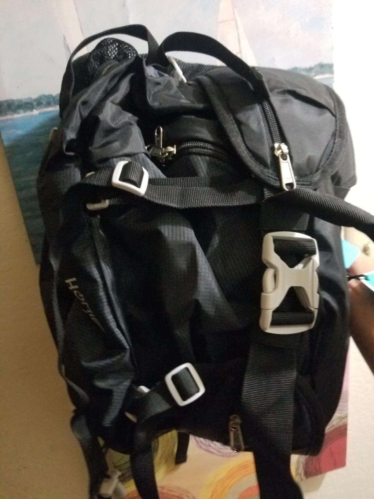 HOMIEE 50L Hiking Backpack Travel Bag Waterproof Camping Rucksack | Lightweight, Rain Cover, Hydration-Ready, Tripod Straps, Load Compression, Survival Whistle customer photo 2