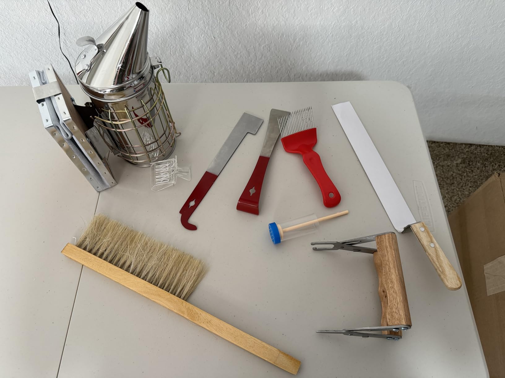 Bee Keeping Starter Kit Beekeeping Supplies, Bee Keeping Supplies-All Beekeeping Tools Bee Supplies and Equipment, Honey Bee Hive Starter Kit Tools Beekeeping Bee Smoker for Beekeeping customer photo 1