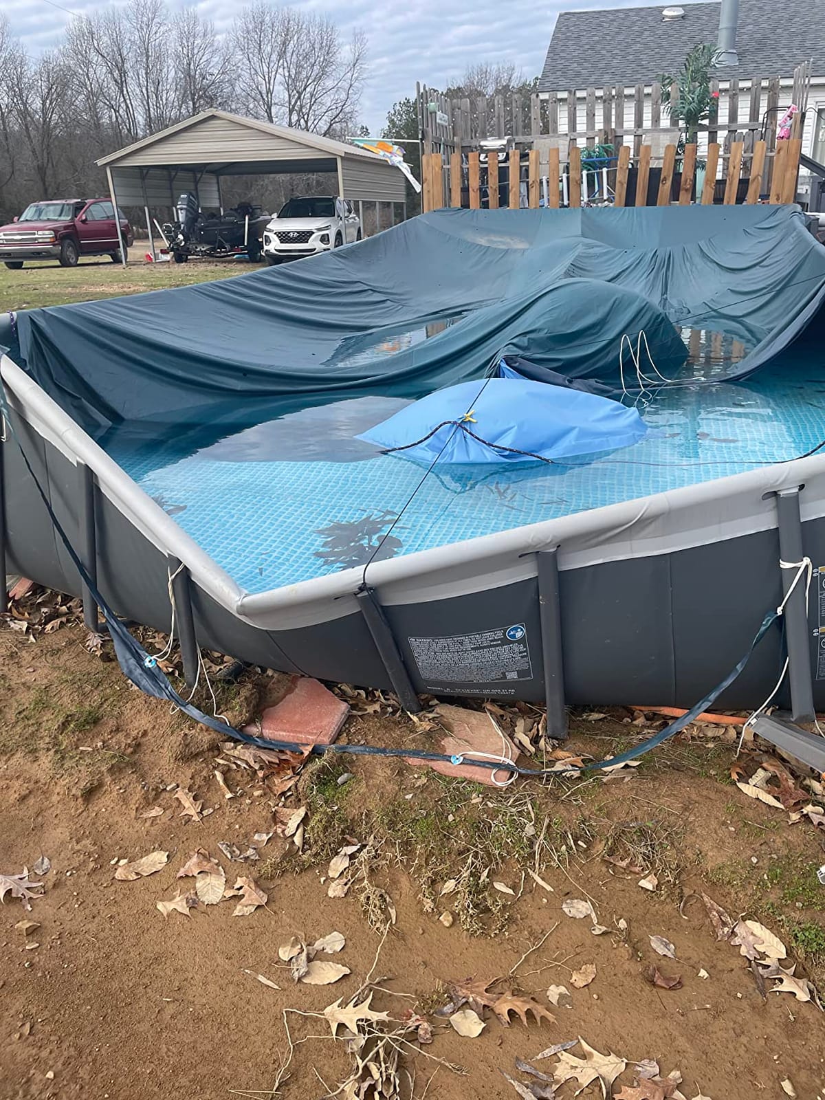INTEX Ultra XTR 32ft x 16ft x 52in Above Ground Swimming Pool Set Bundle | 26373EH - 2800 GPH Sand Filter Pump, Ladder, Pool Cover & Ground Cloth with QS1200 Saltwater System Included customer photo 2