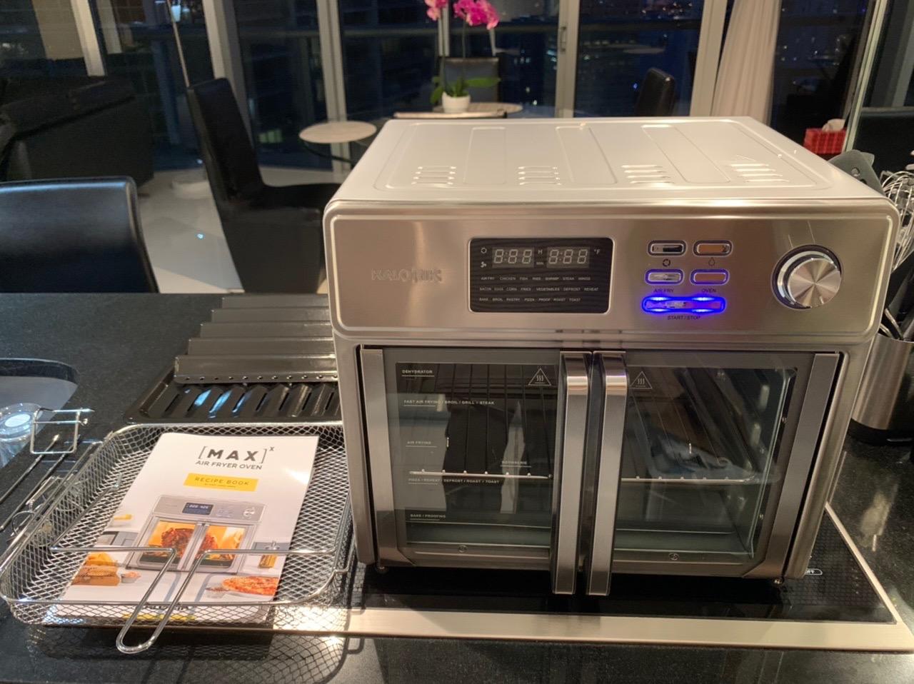 Kalorik MAXX Air Fryer Oven, 26 Quart 10-in-1 Countertop Toaster Oven & Air Fryer Combo - Fry, Bake, Roast, Rotisserie, & More, Large Glass French Doors & 9 Accessories, 1700-Watts, Stainless Steel customer photo 1
