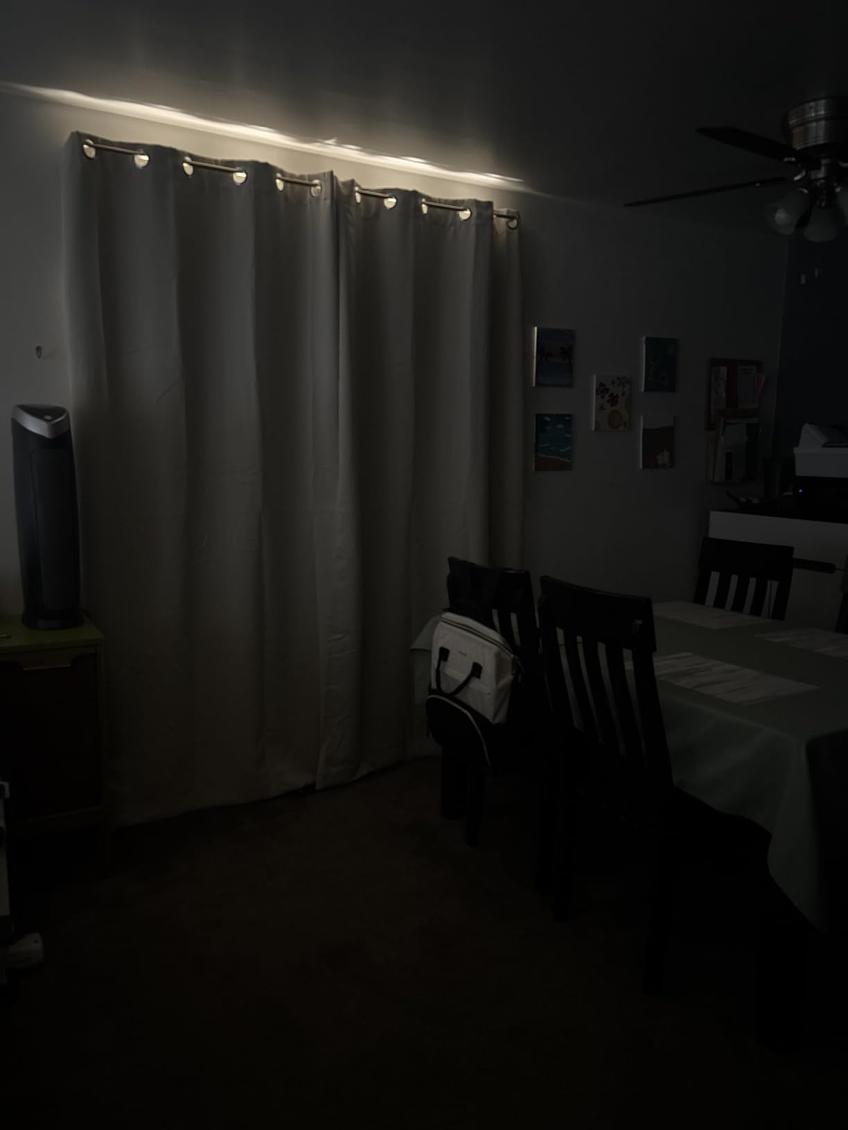 NICETOWN Black Full Blackout Curtains for Dining Room 52