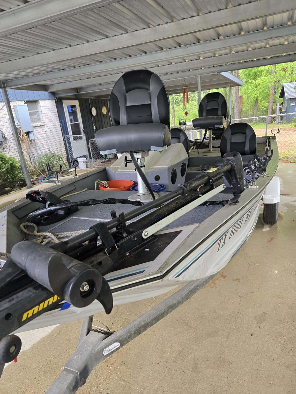 NORTHCAPTAIN Deluxe A Pair of Marine High Back Folding Boat Chair Fishing Boat Seat, for Fishing, Bass/Jon/Pontoon Boat Chairs, 4 Mounting Screws Included customer photo 1