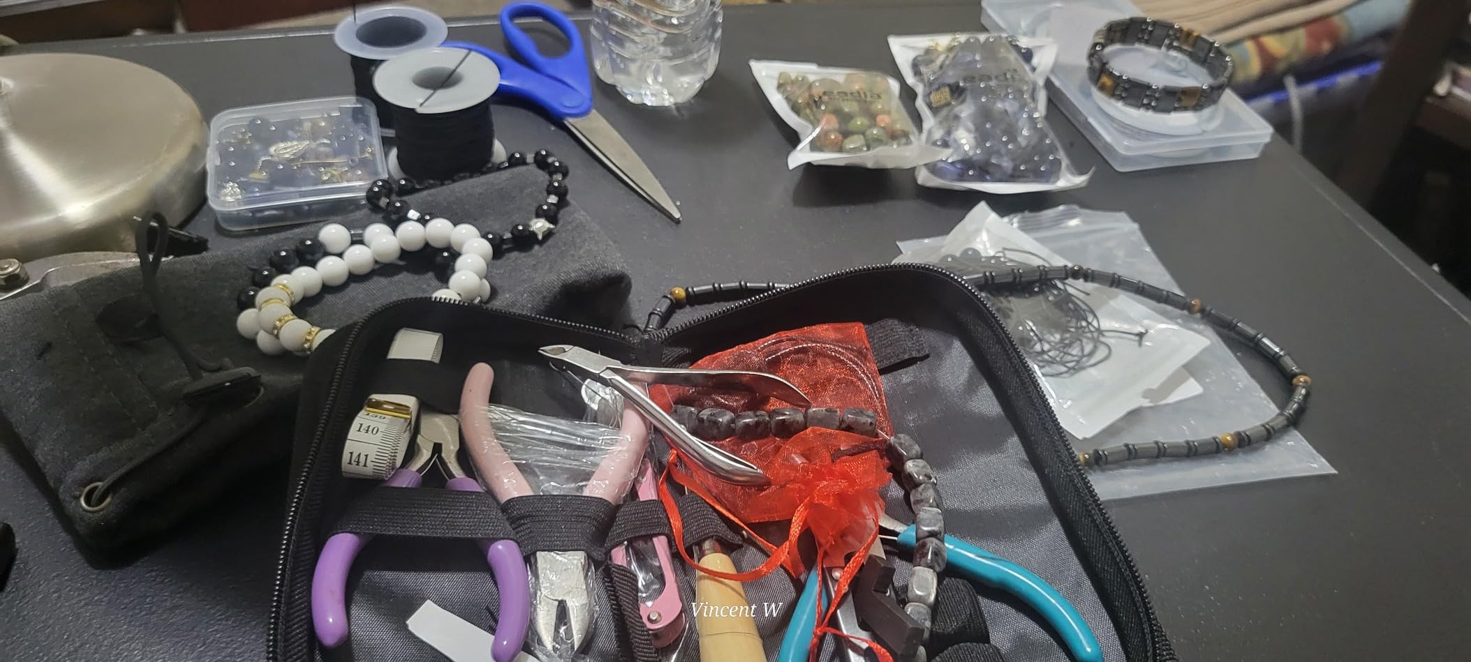 PAXCOO Jewelry Making Supplies Kit, Jewelry Making Kit with Jewelry Making Tools, Jewelry Wires and Jewelry Findings for Jewelry Making, Repair and Beading customer photo 2