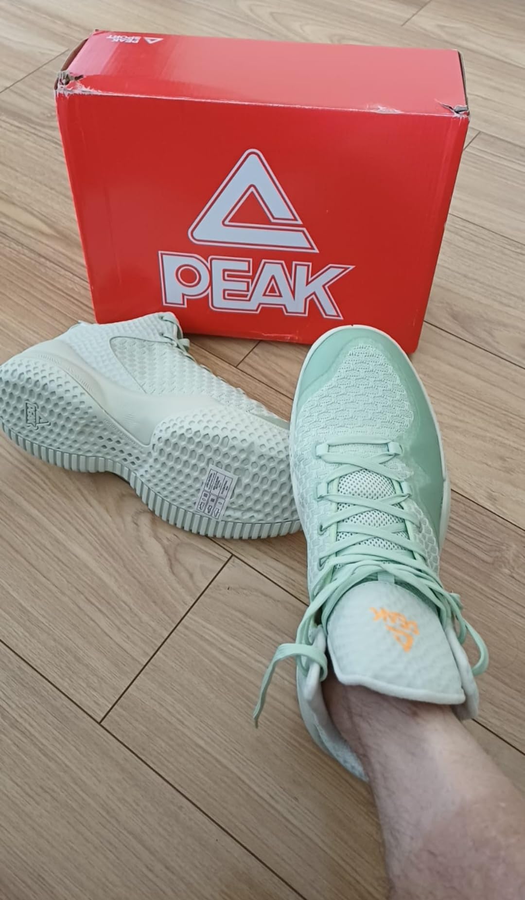 PEAK High Top Mens Basketball Shoes Lou Williams Streetball Master Breathable Outdoor Sneakers Cushioning Shoes for Fitness customer photo 1