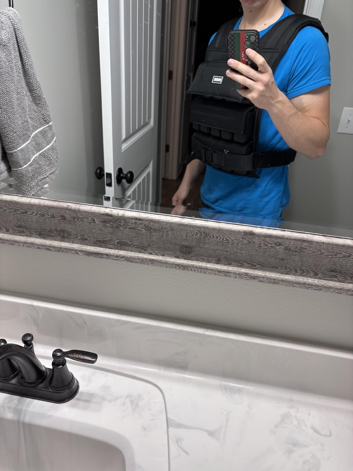 MVRK Weighted Vest Men 15lbs/25lbs/35lbs/45lbs/65lbs/100lbs - No-Bounce Adjusable Heavy Duty Rucking & Strength Training Vest with Removable Iron Weights for Calisthenics, HIIT, Hydrox customer photo 1