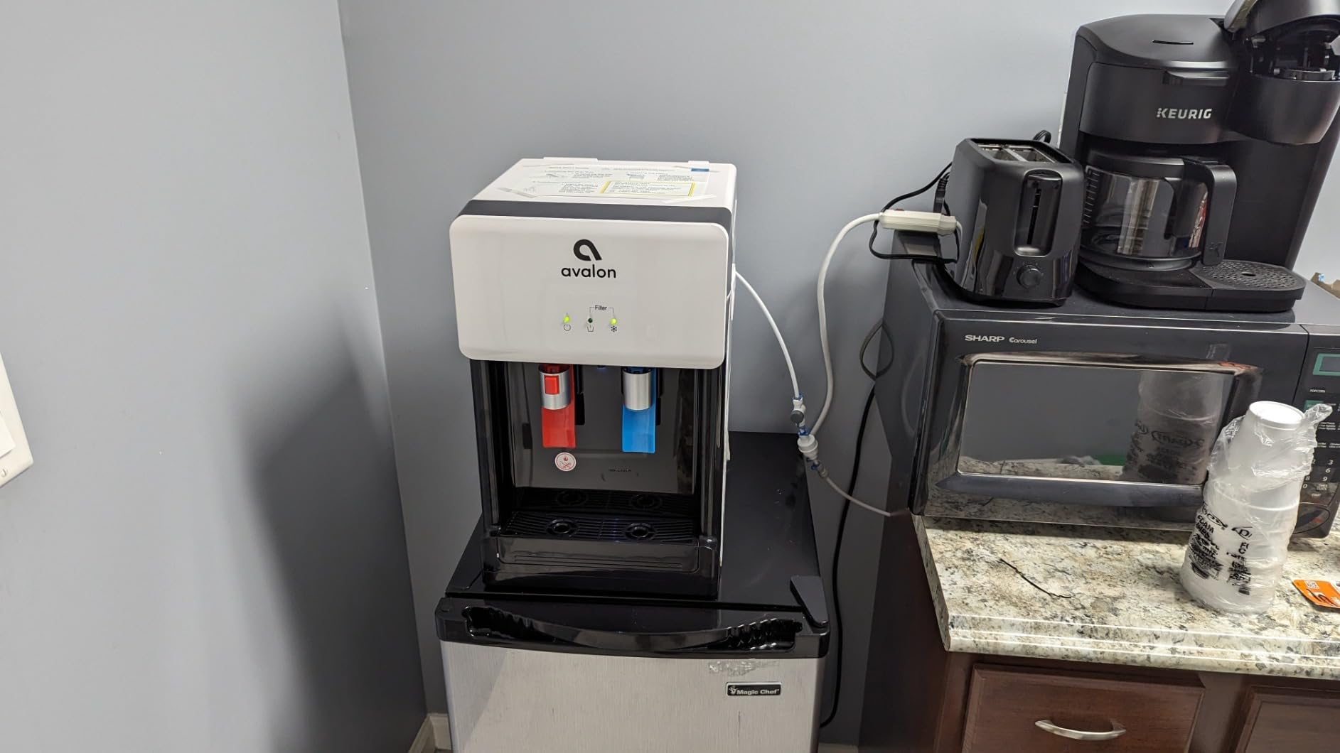 Avalon B8BLK Countertop Touchless Bottleless Water Cooler-2 Stage Water Filters and Installation Kit Included, NSF Certified, UL Approved, Black customer photo 2