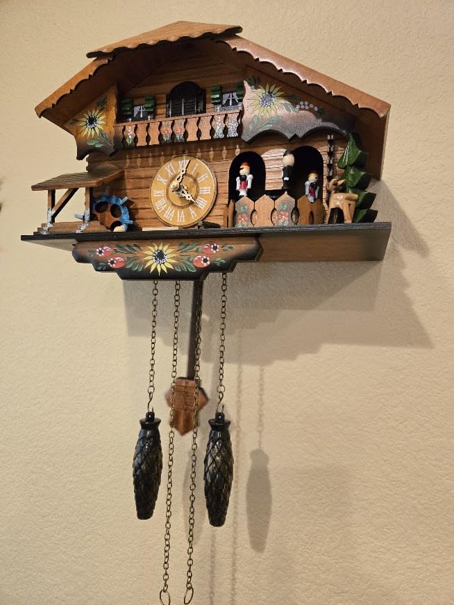 Kintrot Cuckoo Clock Pendulum Quartz Wall Clock Black Forest House Home Decor customer photo 2