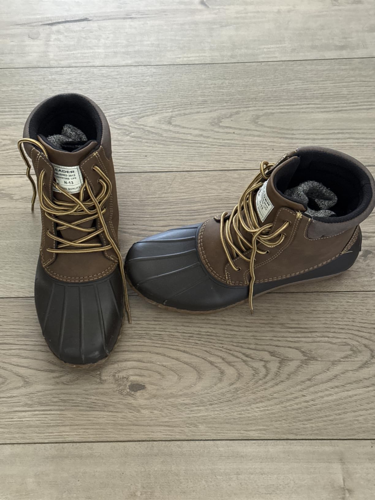 ALEADER Men's Duck Boot | Waterproof Shell | Fur Lined Insulated Winter Snow Boot customer photo 1