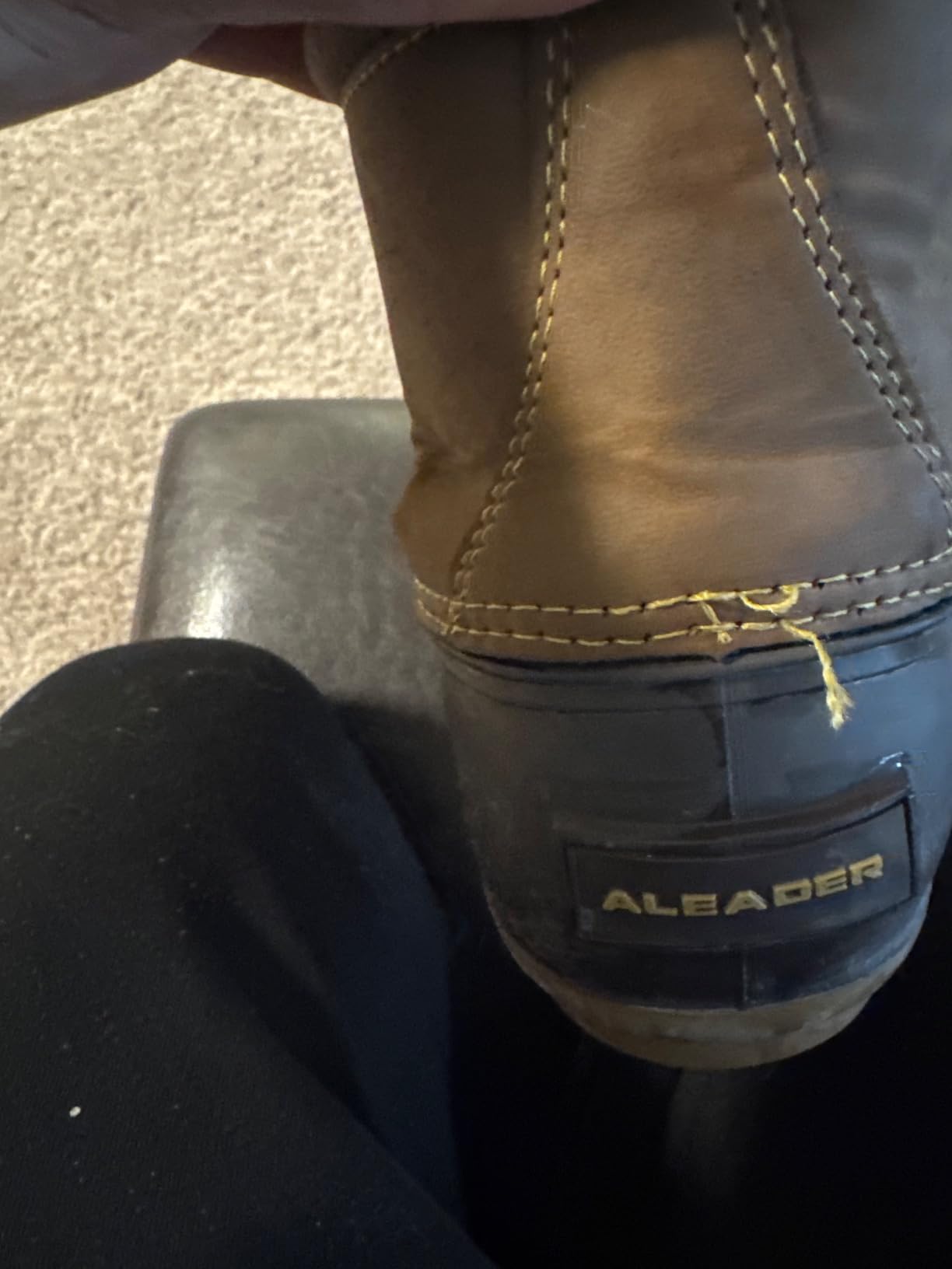 ALEADER Men's Duck Boot | Waterproof Shell | Fur Lined Insulated Winter Snow Boot customer photo 2