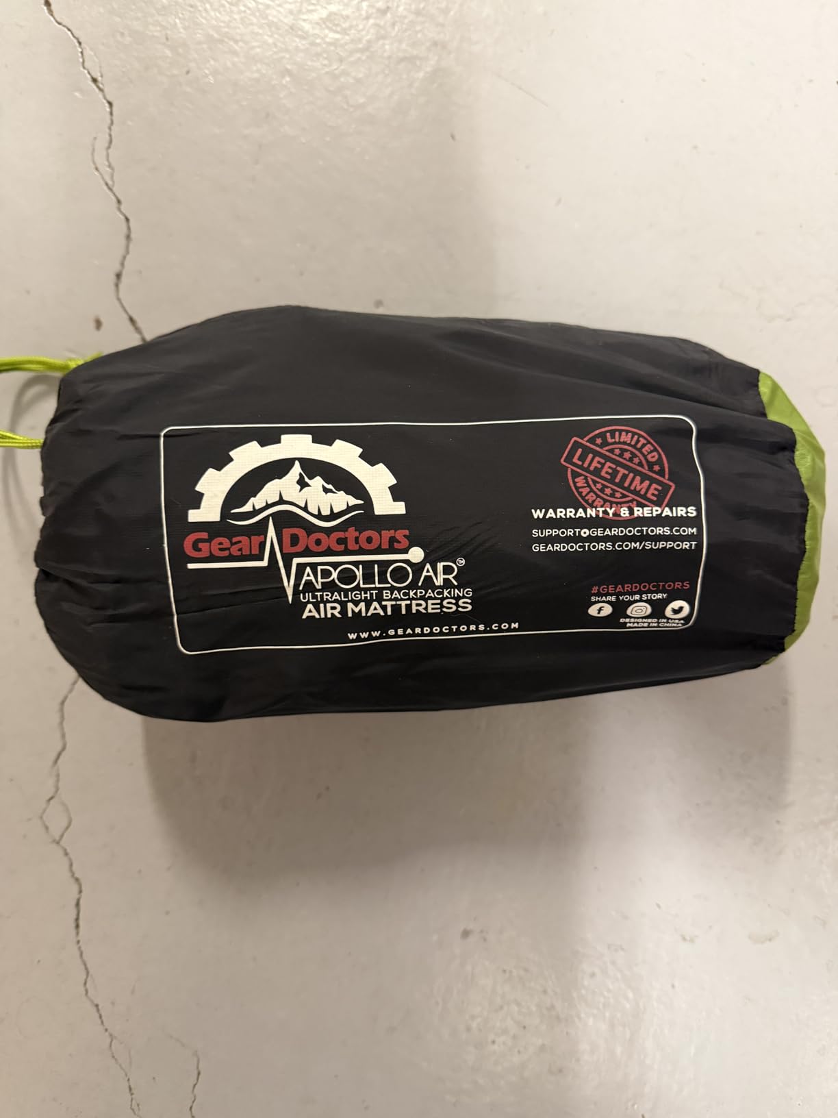 Gear Doctors ApolloAir 5.2 R-Value [17oz] Ultralight Insulated Inflatable Camping Sleeping Pad - Backpacking Sleeping Pad- Camping Mattress Compact Lightweight for Hiking-Air Mattress for Backpacking customer photo 2